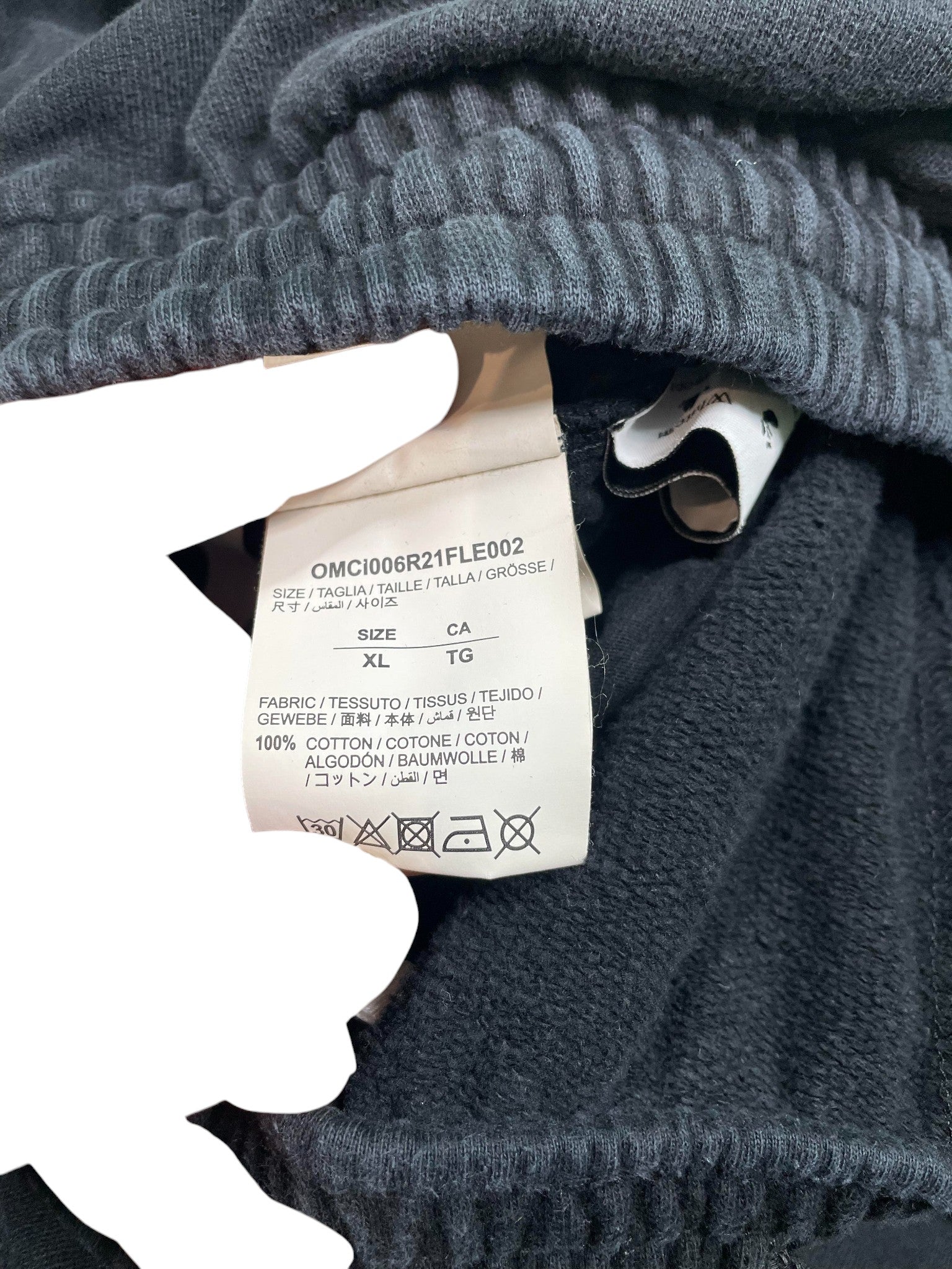 Off White 'Scribble' Black & Purple Shorts