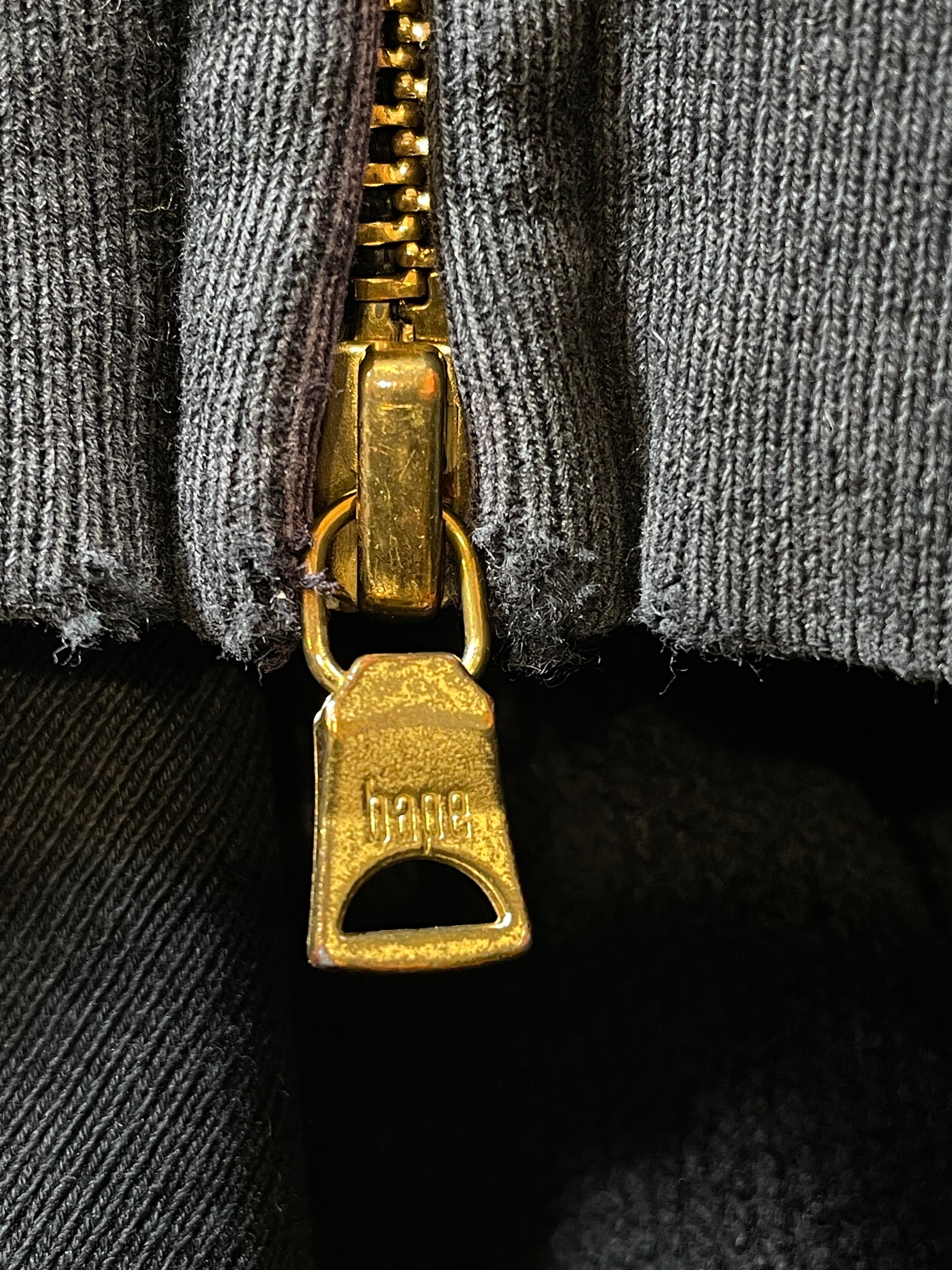 Bape Black & Gold Zip Up