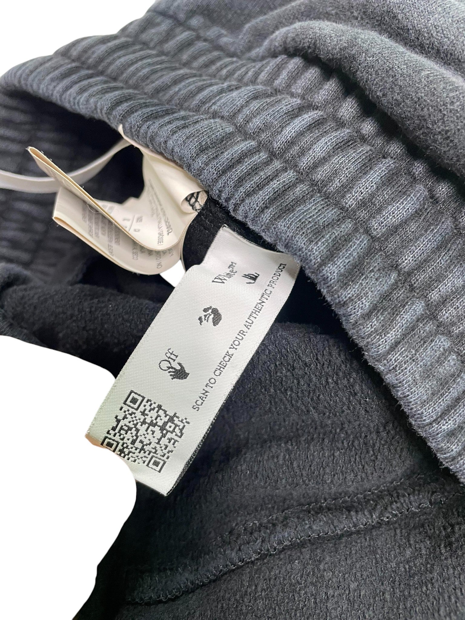 Off White 'Scribble' Black & Purple Shorts