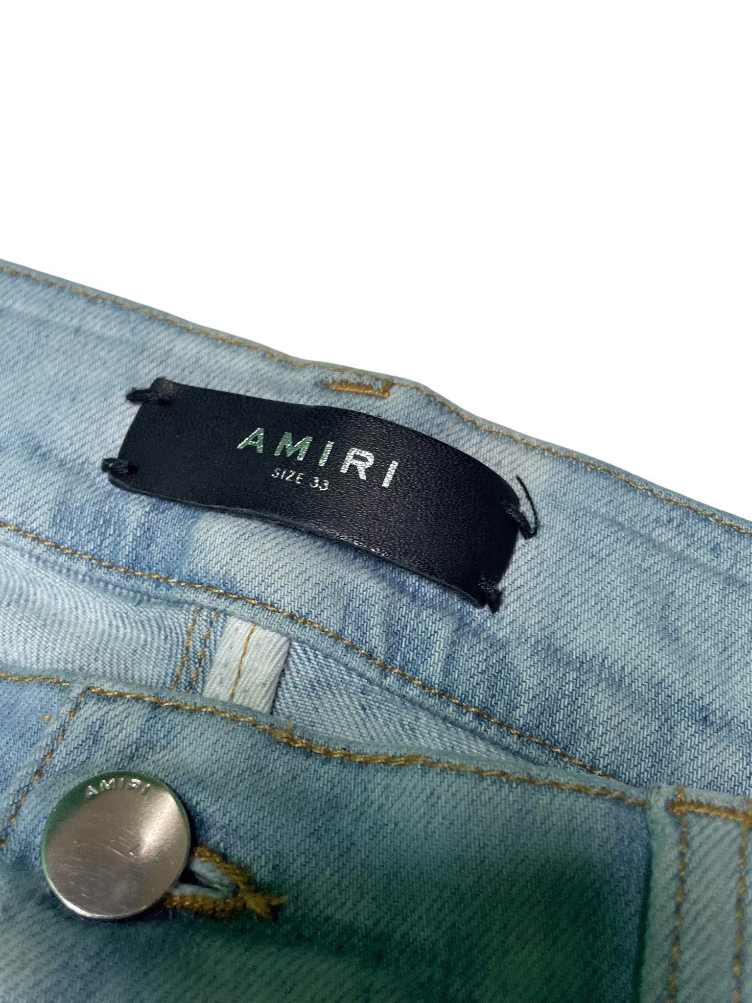 Amiri 'Grateful Music' Light Wash Jeans