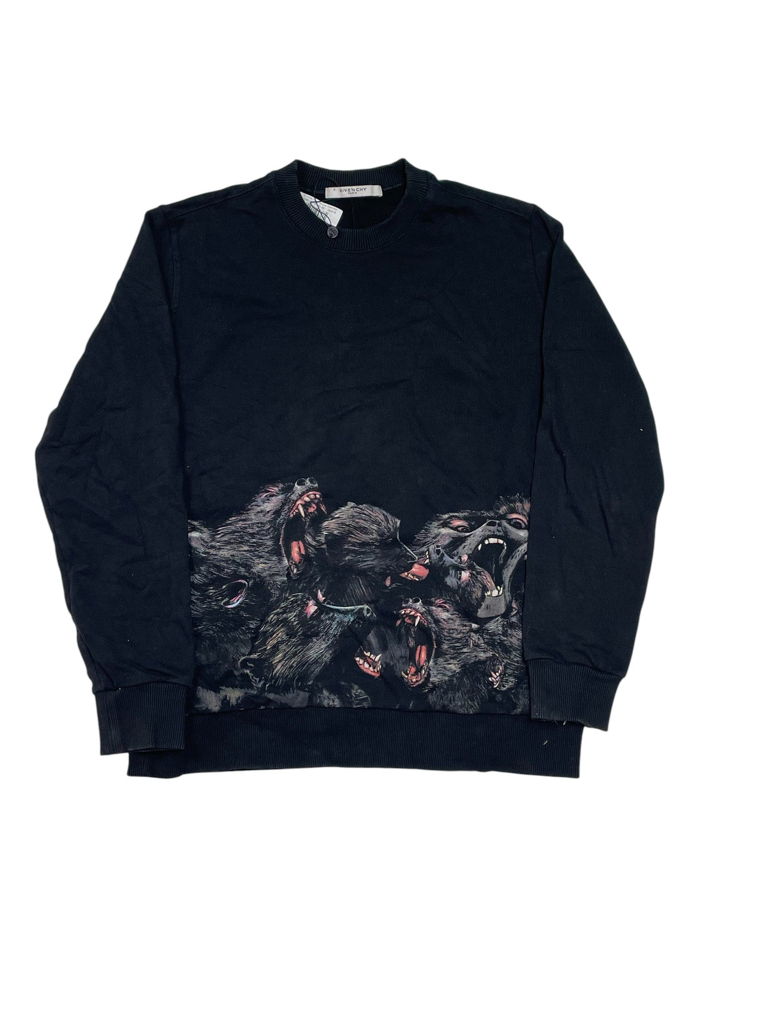 Givenchy Black Monkey Crewneck