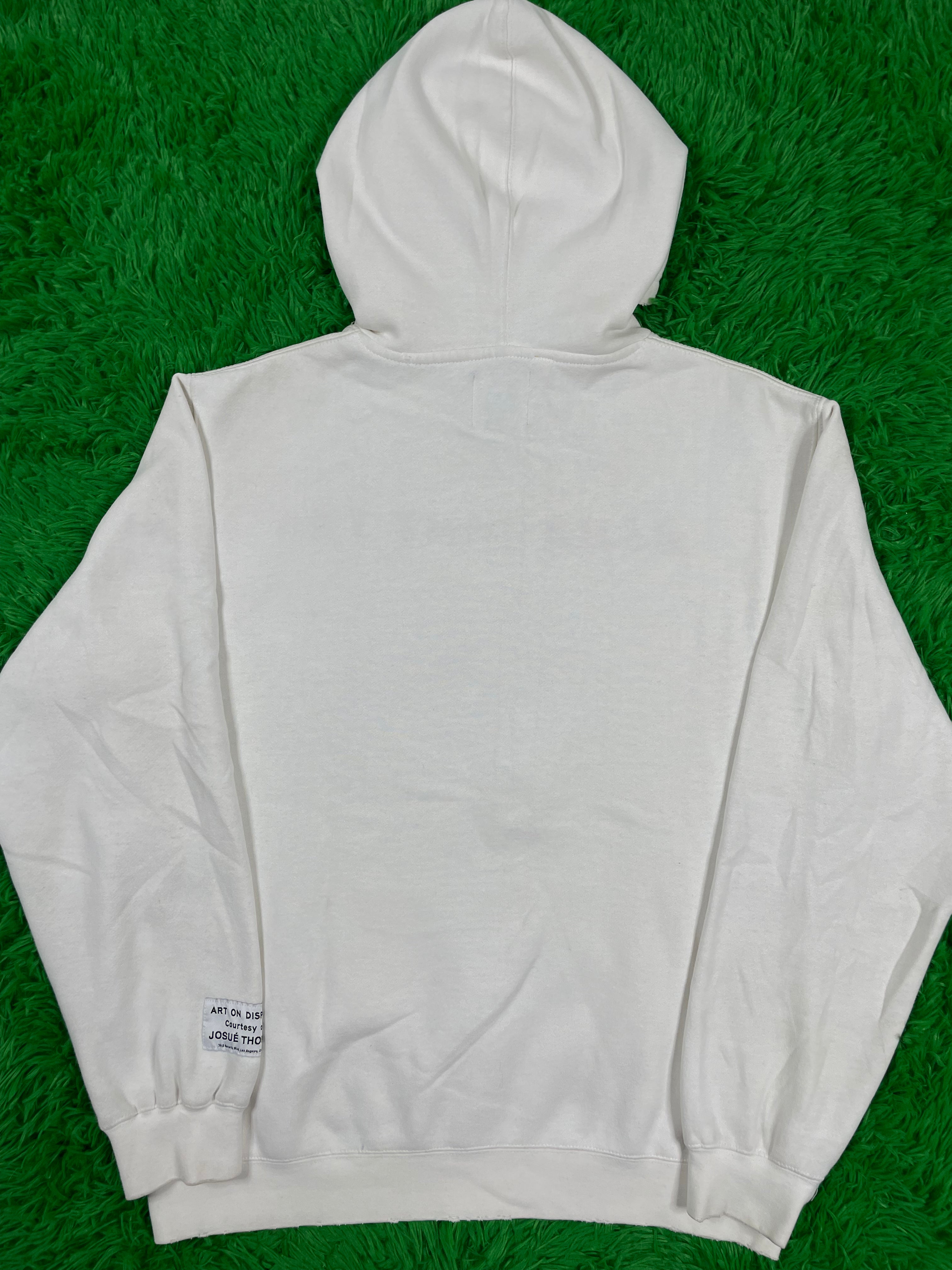 Gallery Dept Hoodie Stop Being Racist White Red Blue Large