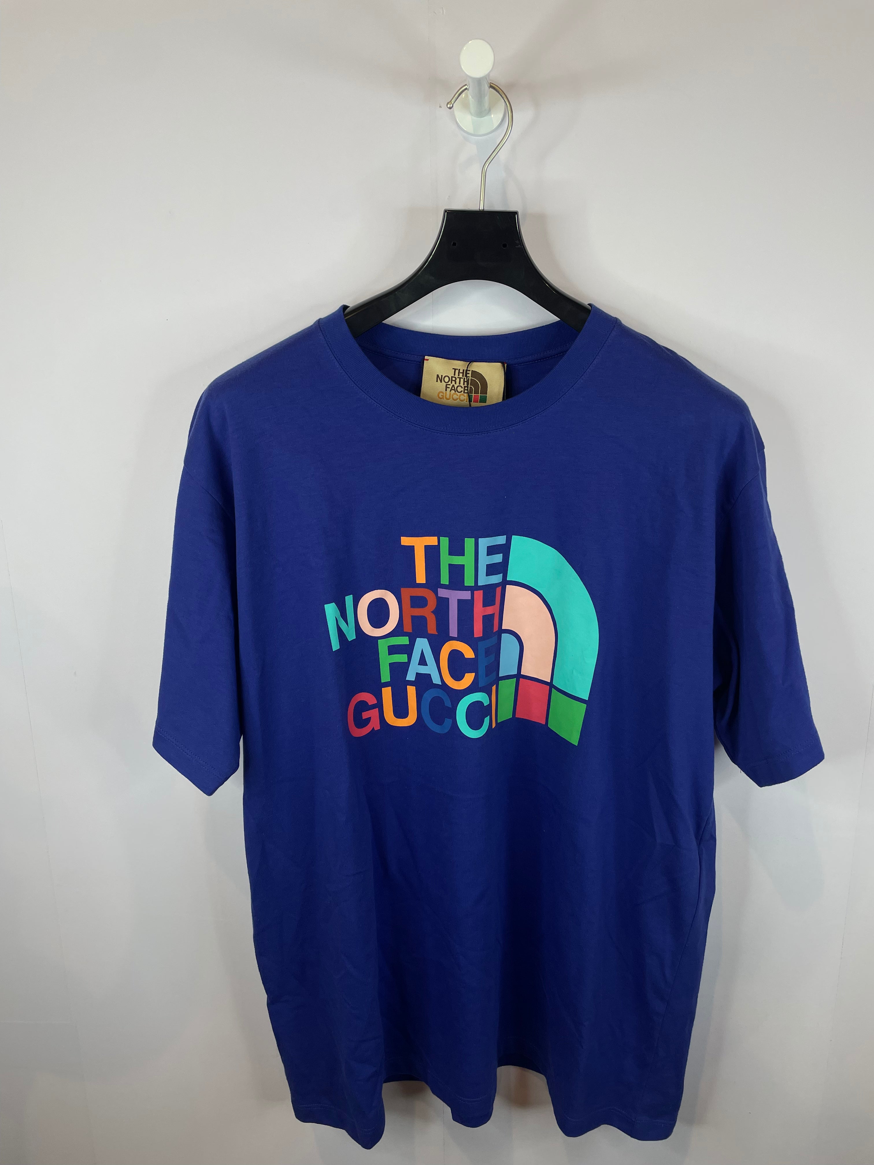 Gucci TNF Tee Purple Multi New With Tags Medium