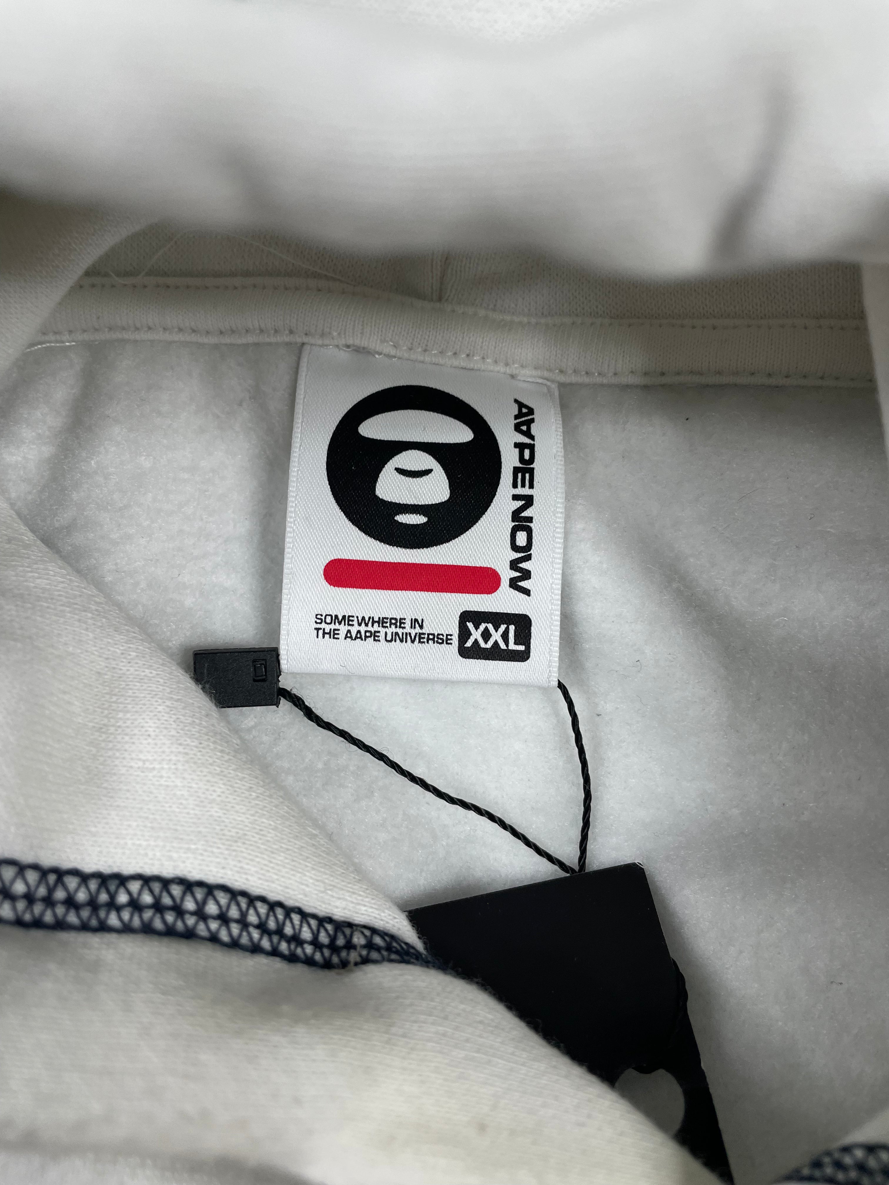 AAPE Hoodie White XXL Used