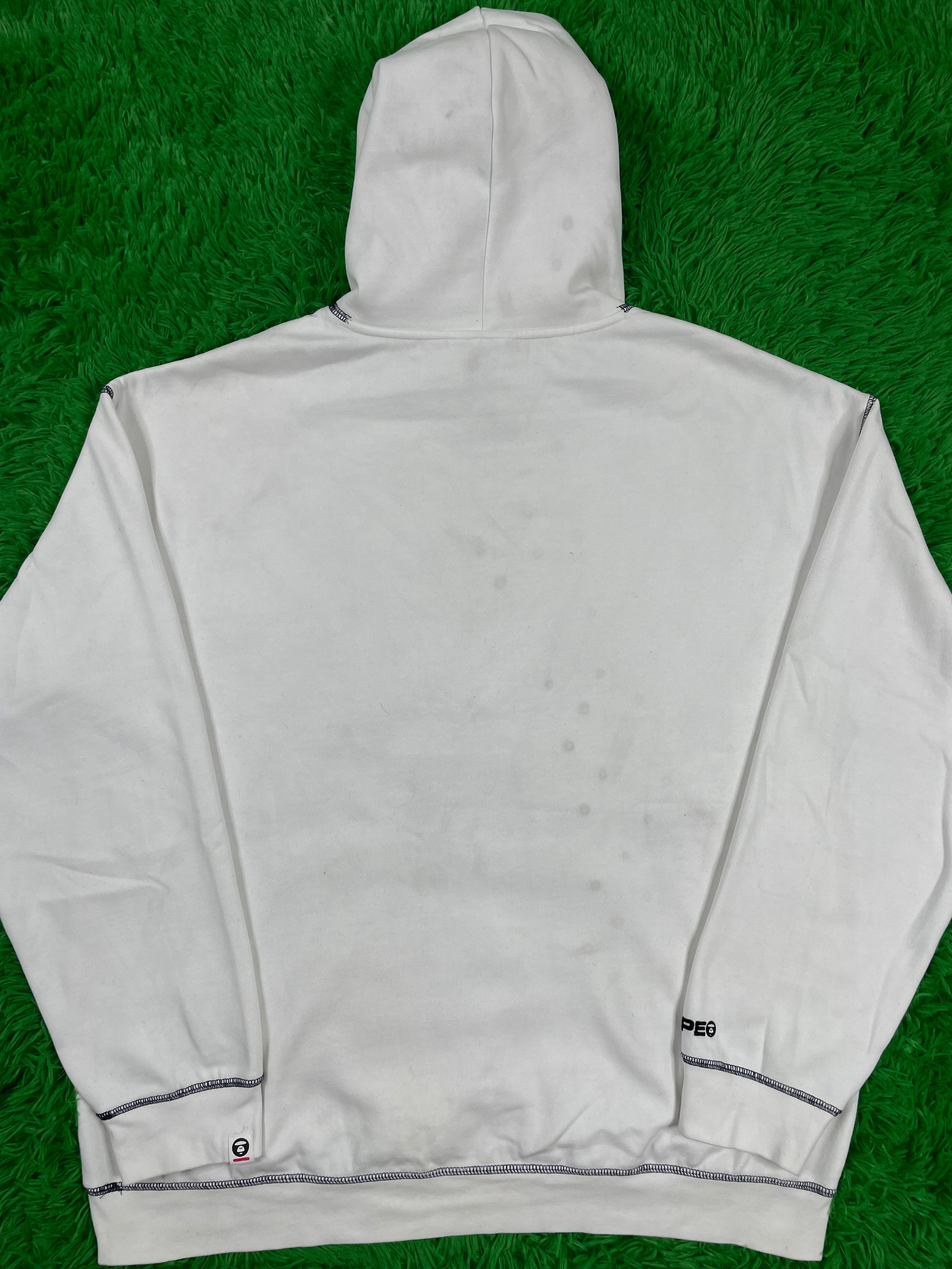 AAPE Hoodie White XXL Used