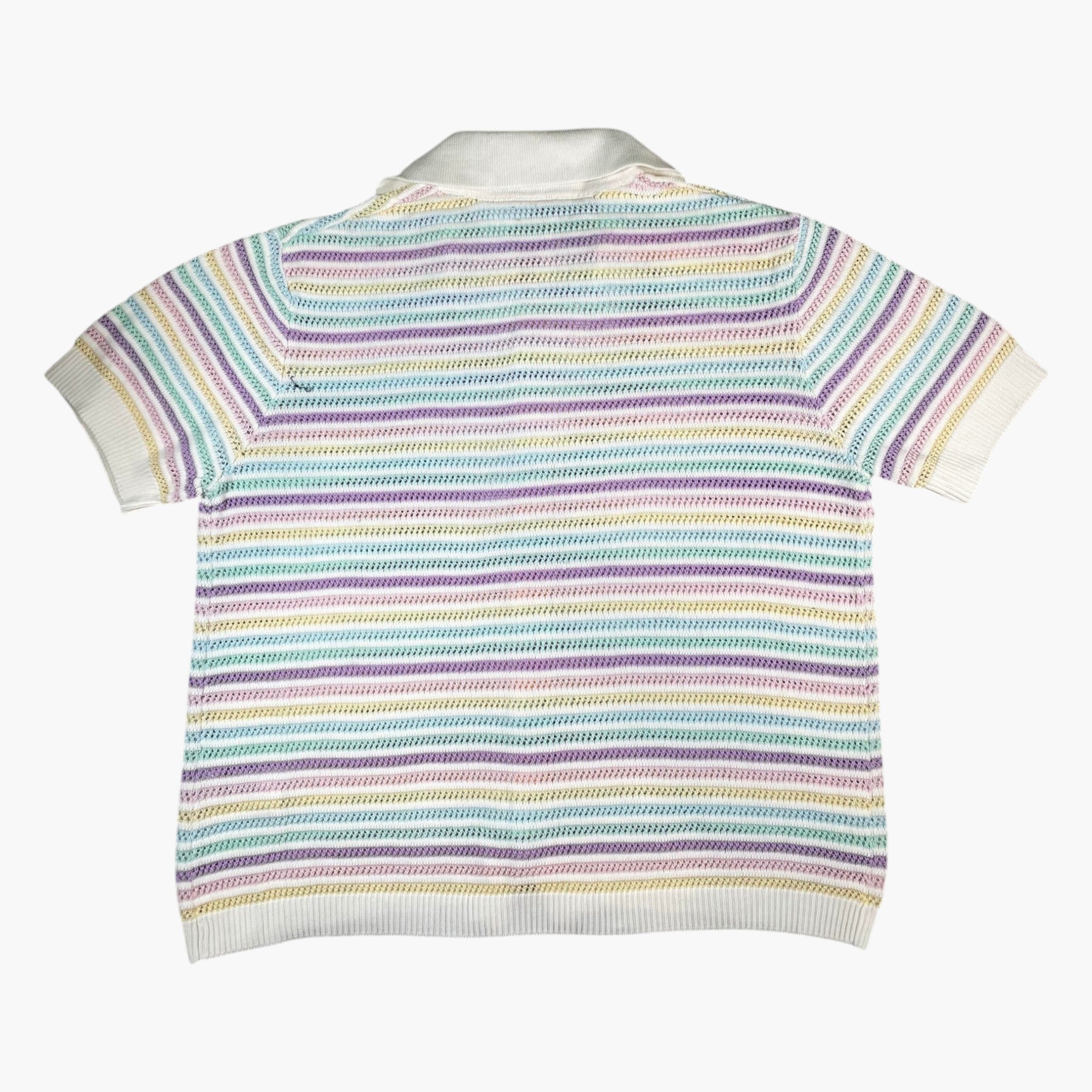 Casablanca "Flower Crochet" Multicolored Polo