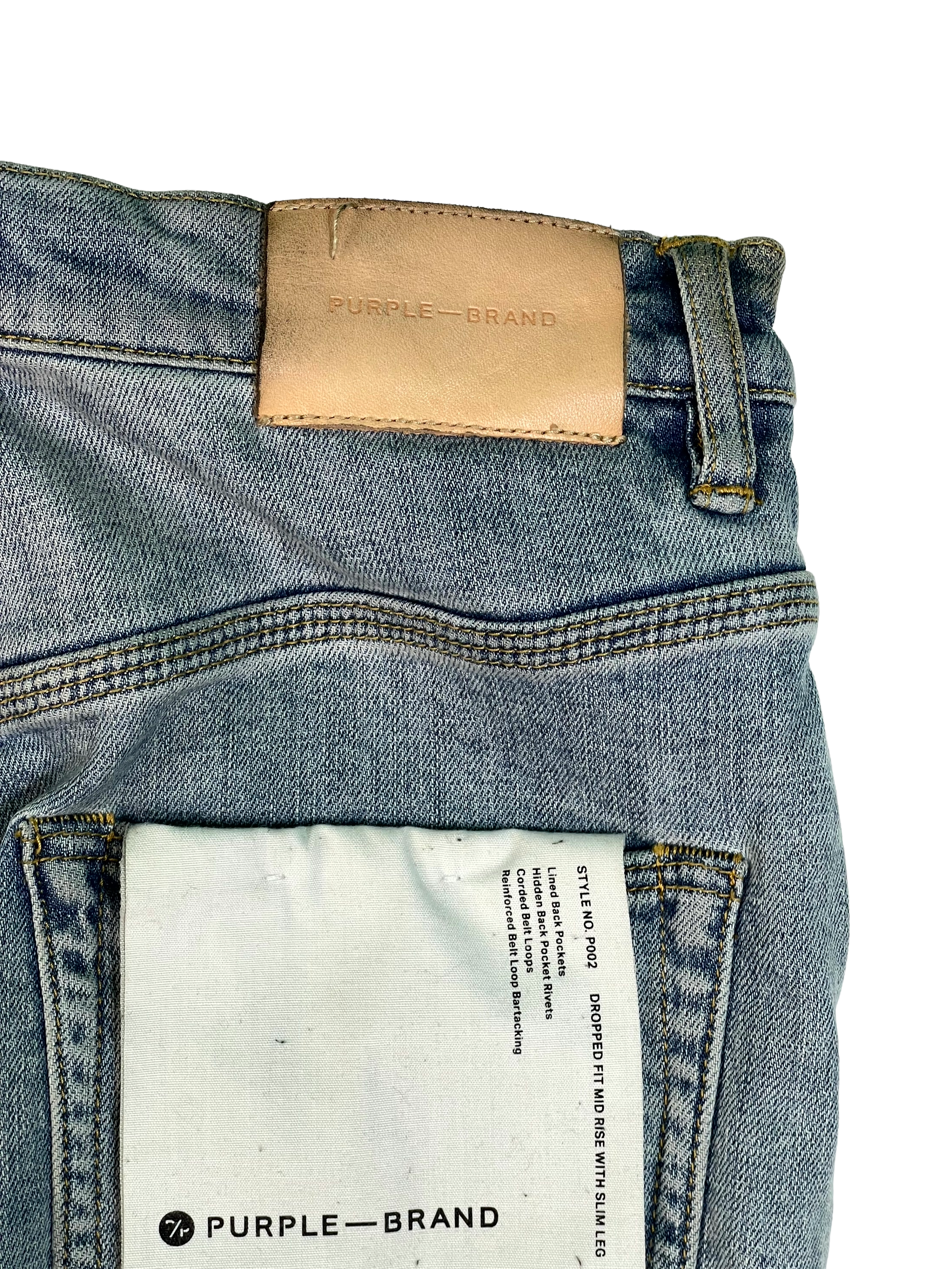 Purple Brand Ripped Light Wash Jeans