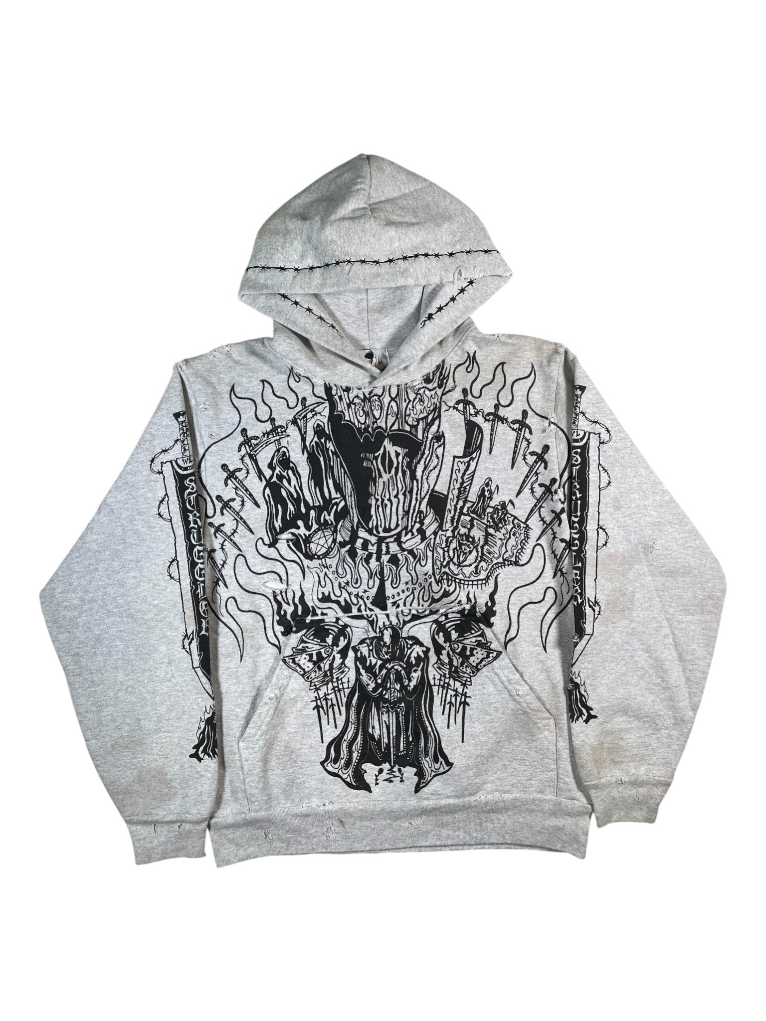 Warren Lotas Grey & Black Hoodie