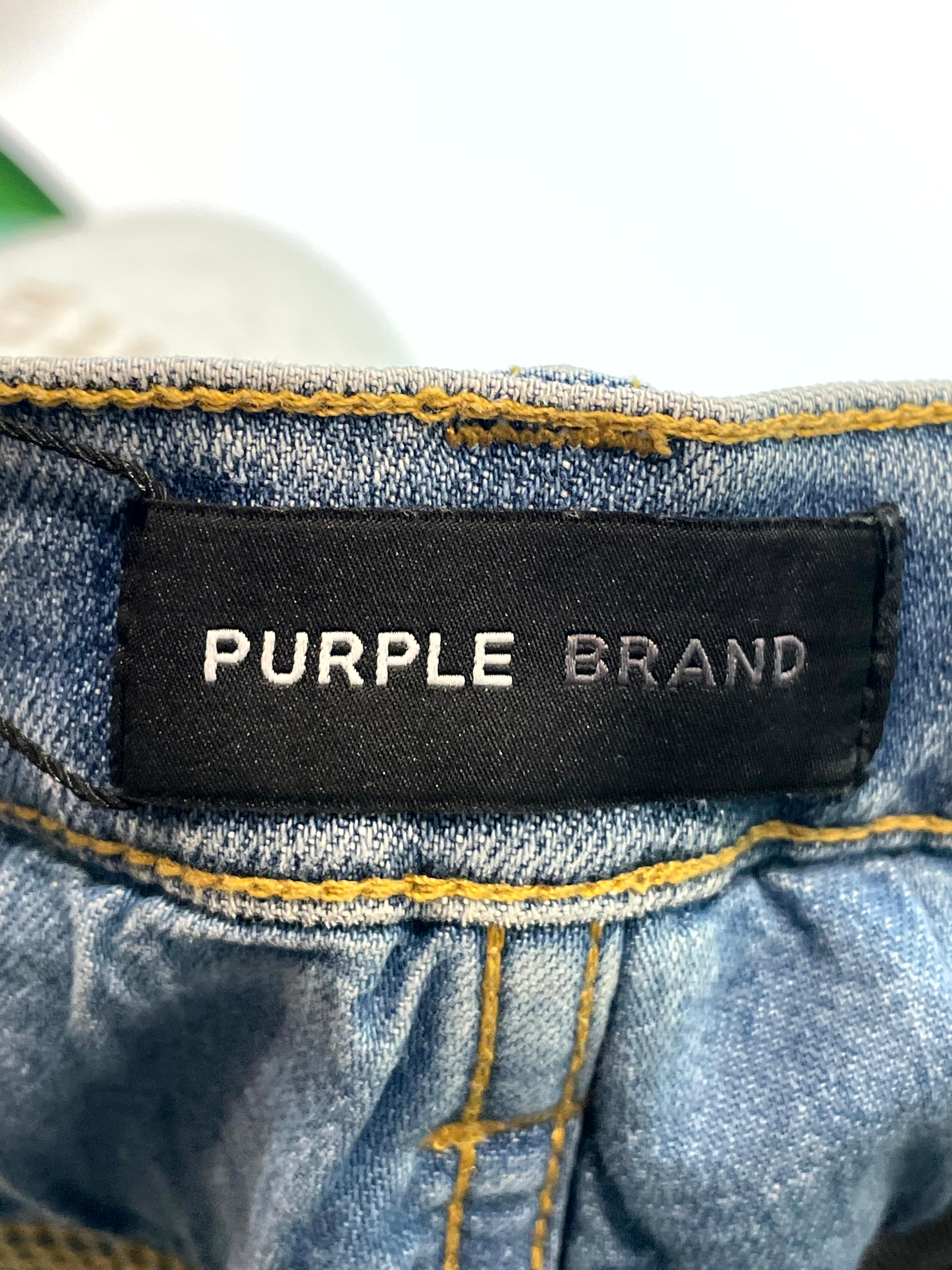 Purple Brand Ripped Light Wash Jeans