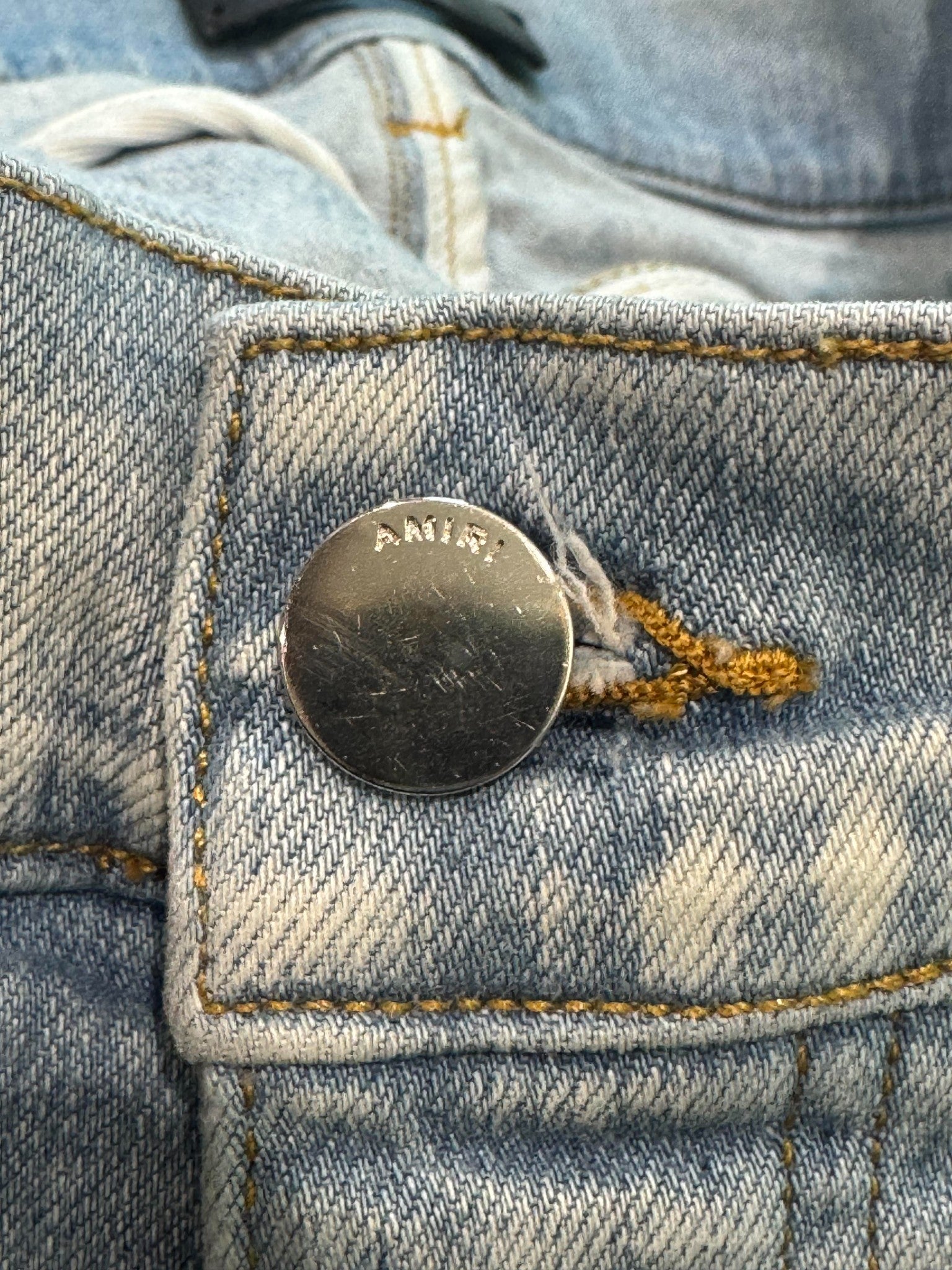 Amiri Light Wash Blue Chemist Jeans