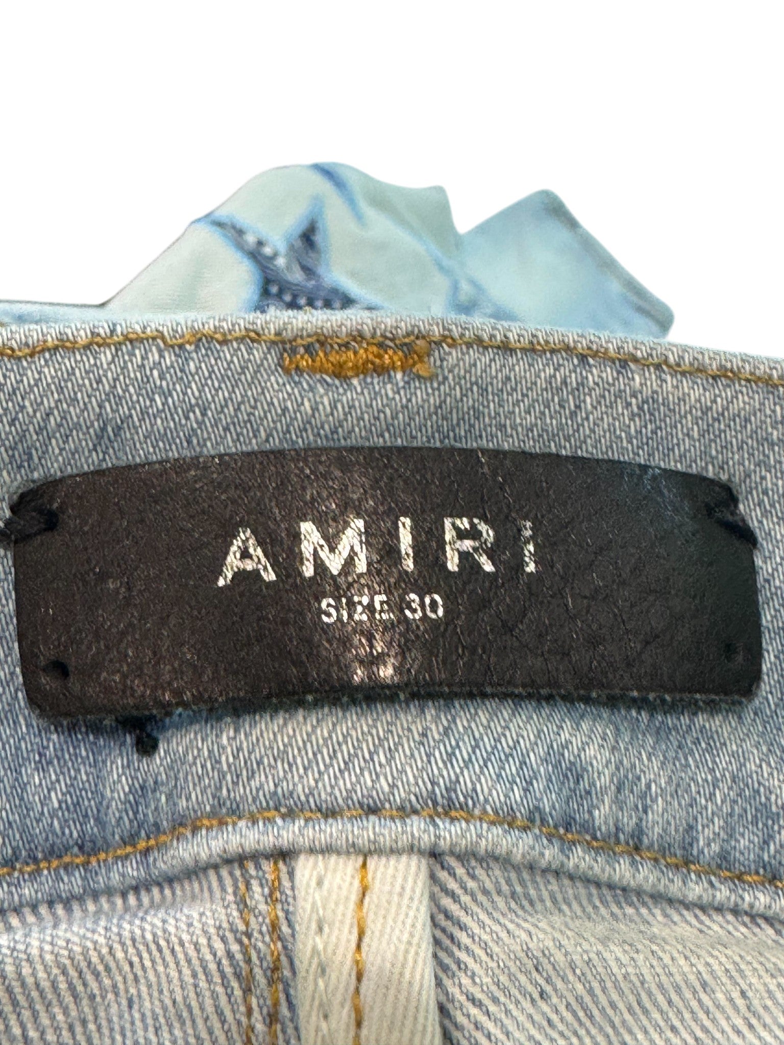 Amiri Light Wash Blue Chemist Jeans