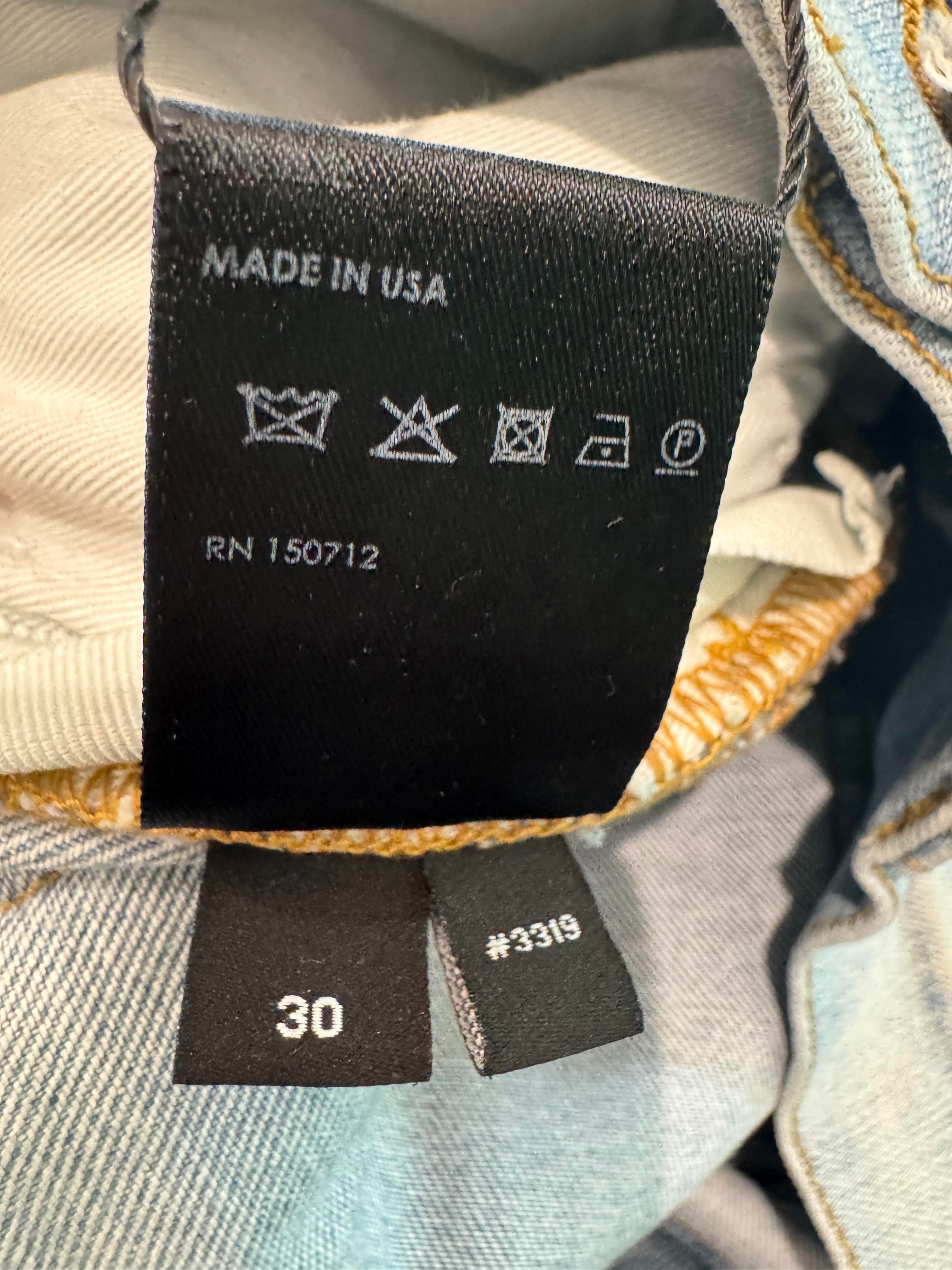 Amiri Light Wash Blue Chemist Jeans