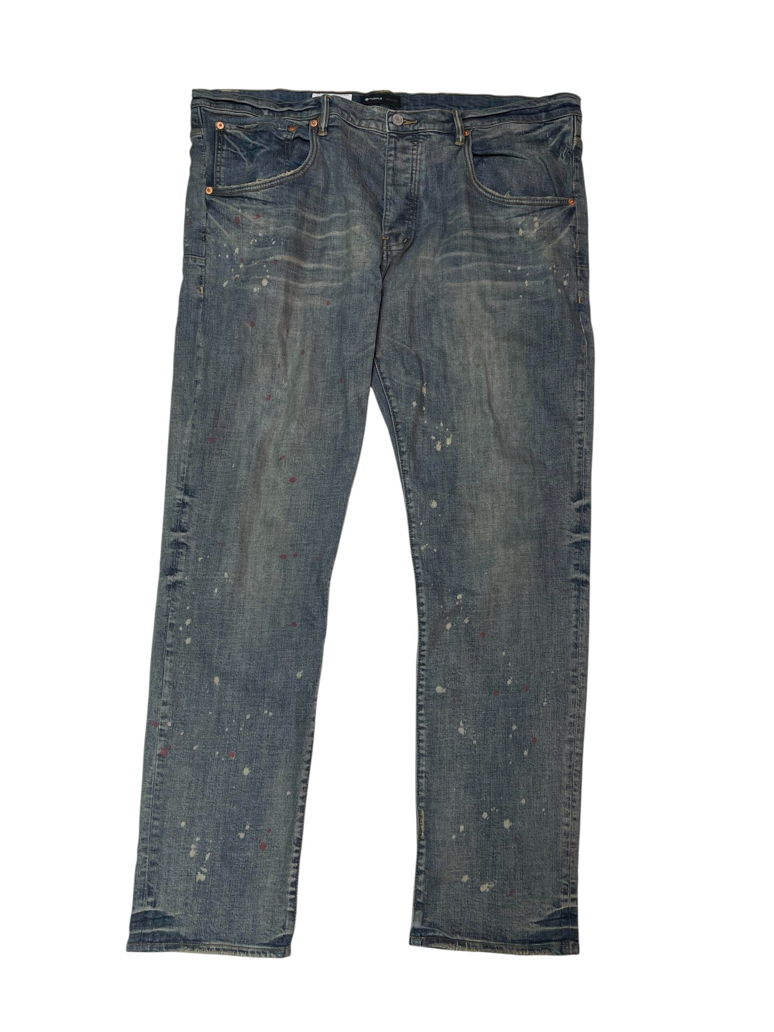 Purple Brand Light Wash Rip Jeans