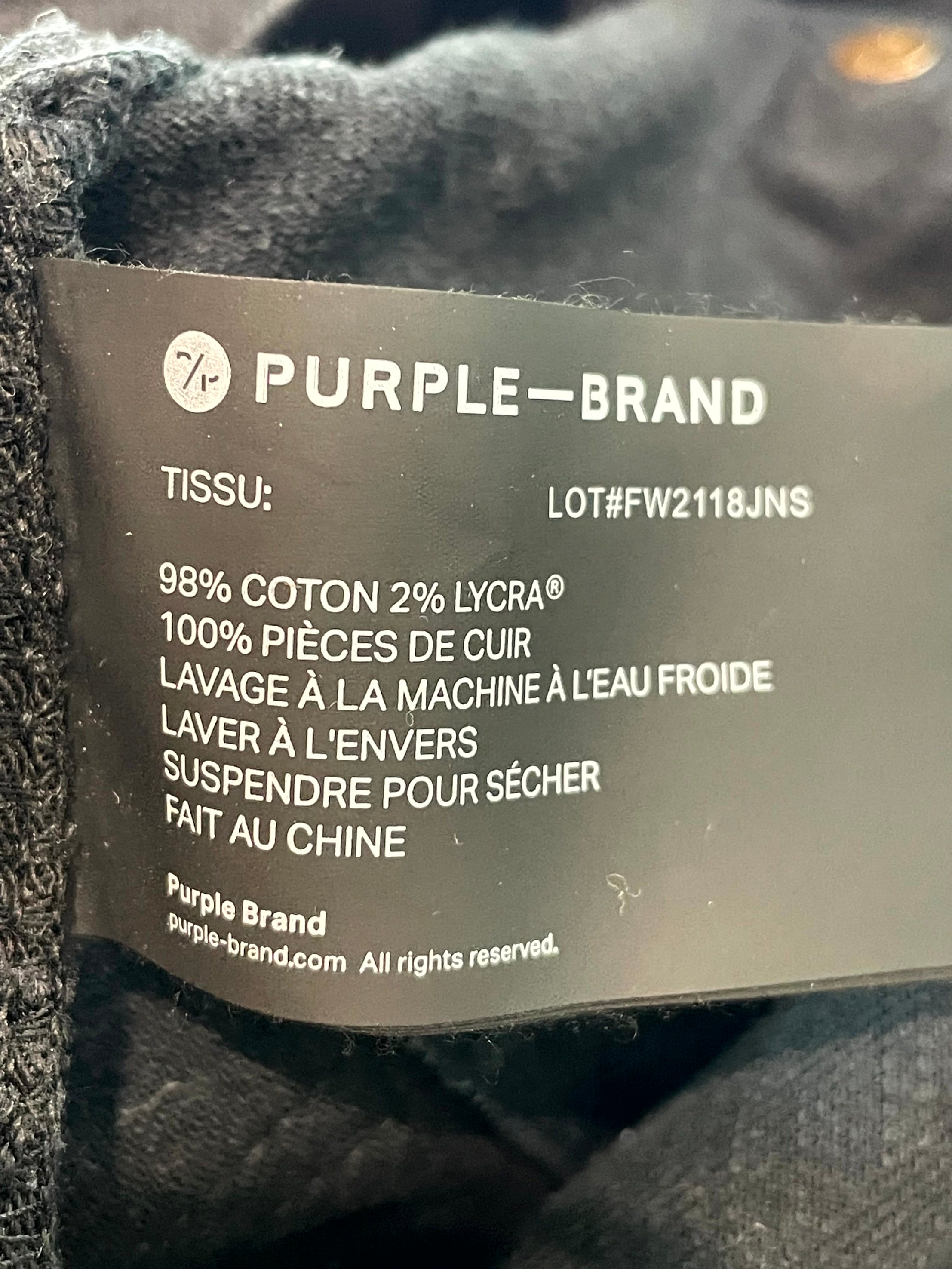 Purple Brand Black Jeans