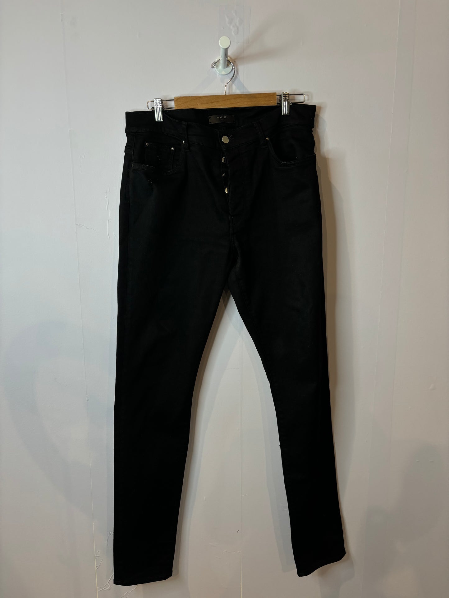 Amiri Black Thrasher Jeans Used 36