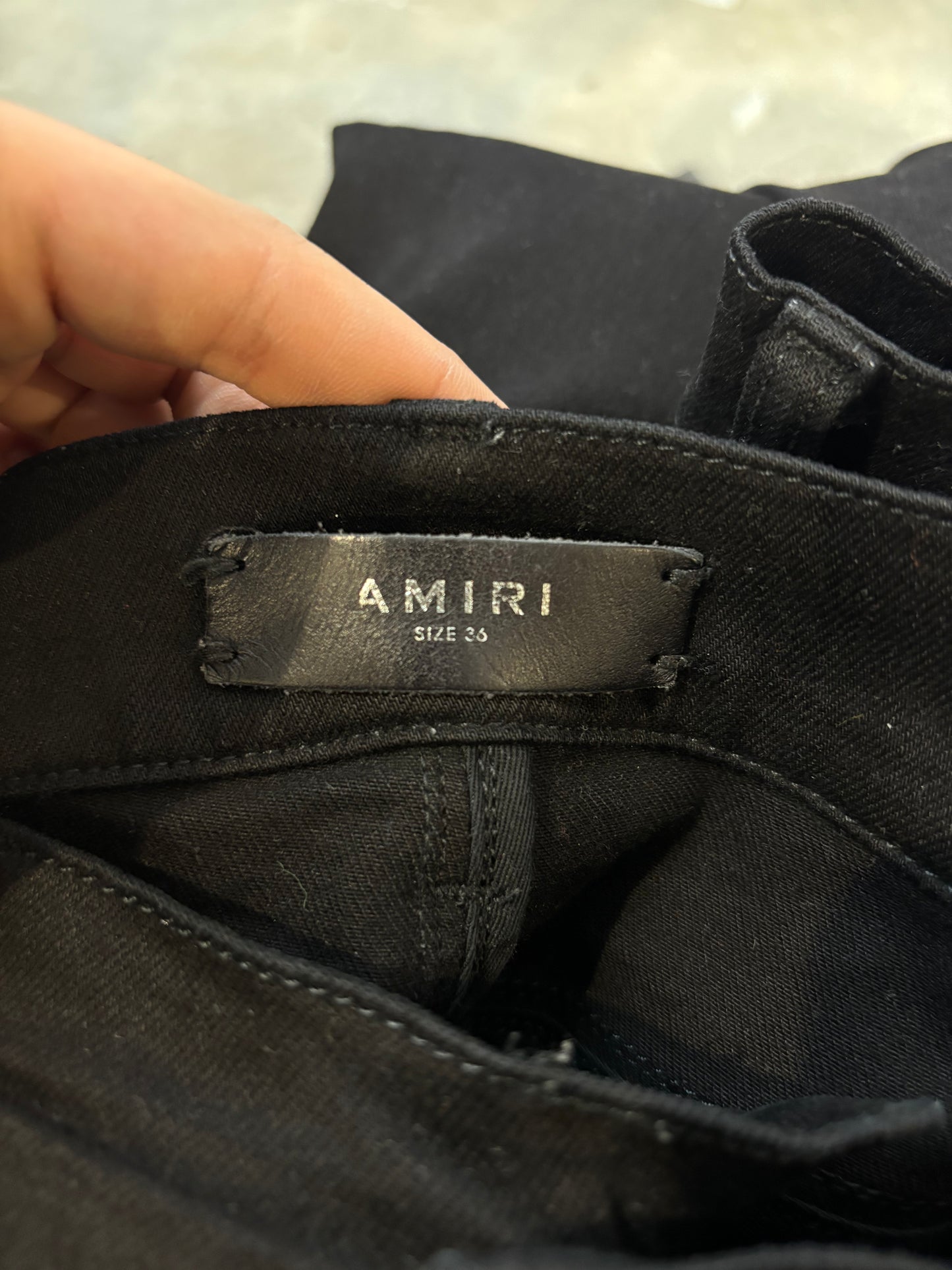 Amiri Black Thrasher Jeans Used 36