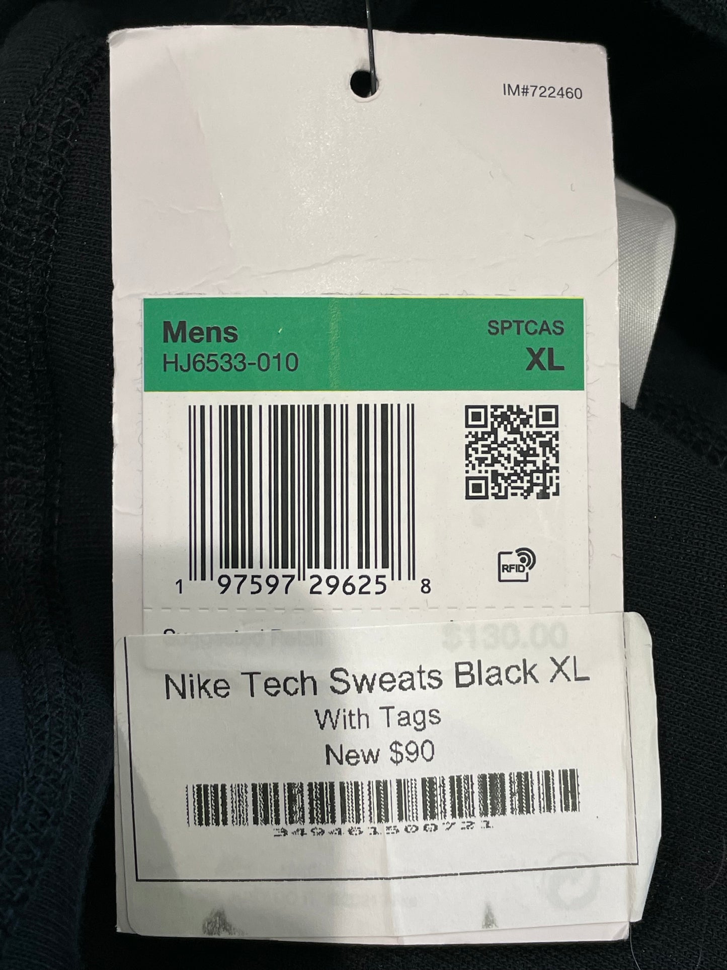 Nike Tech Black Sweatpants