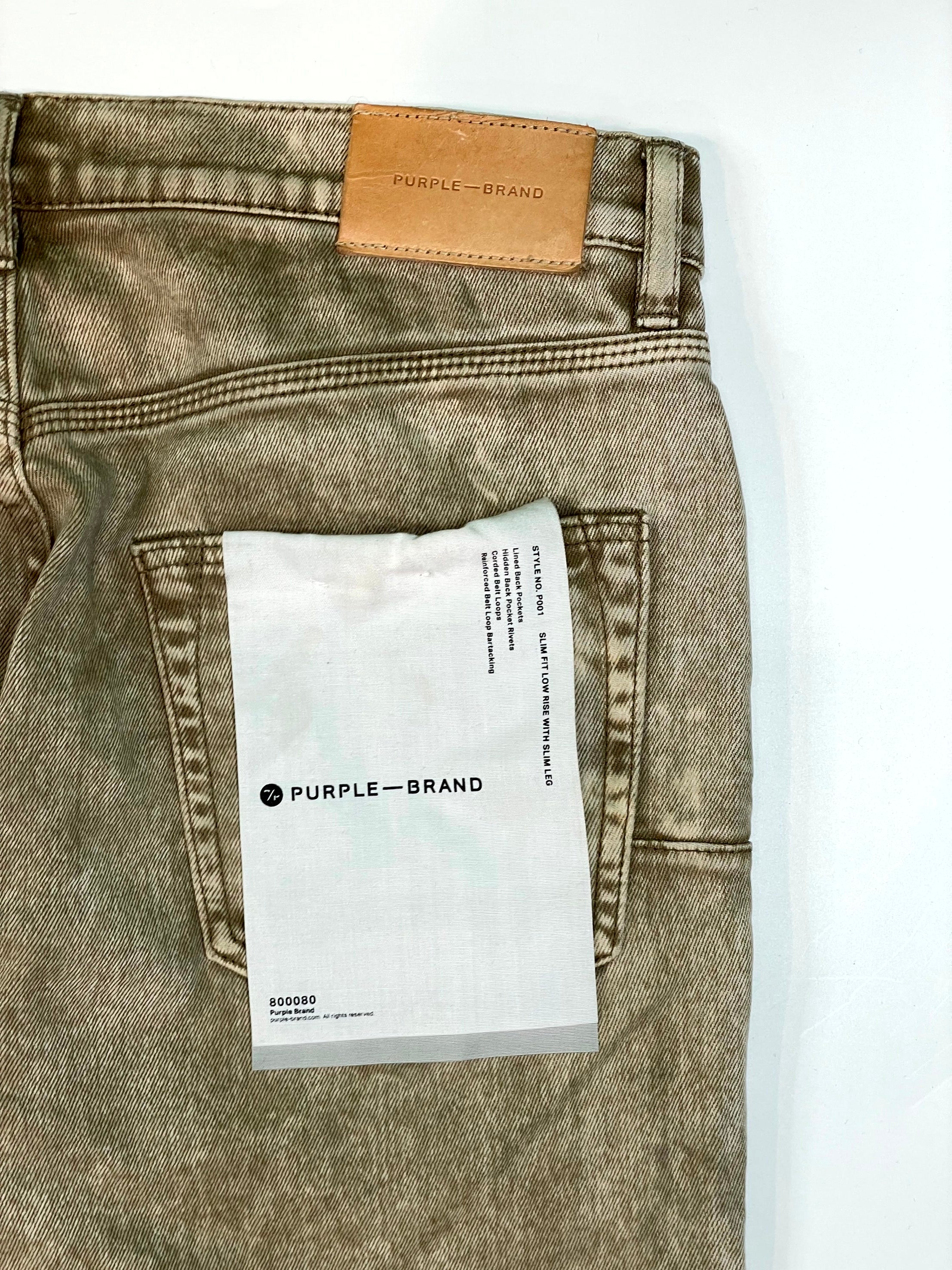 Purple Tan Jeans