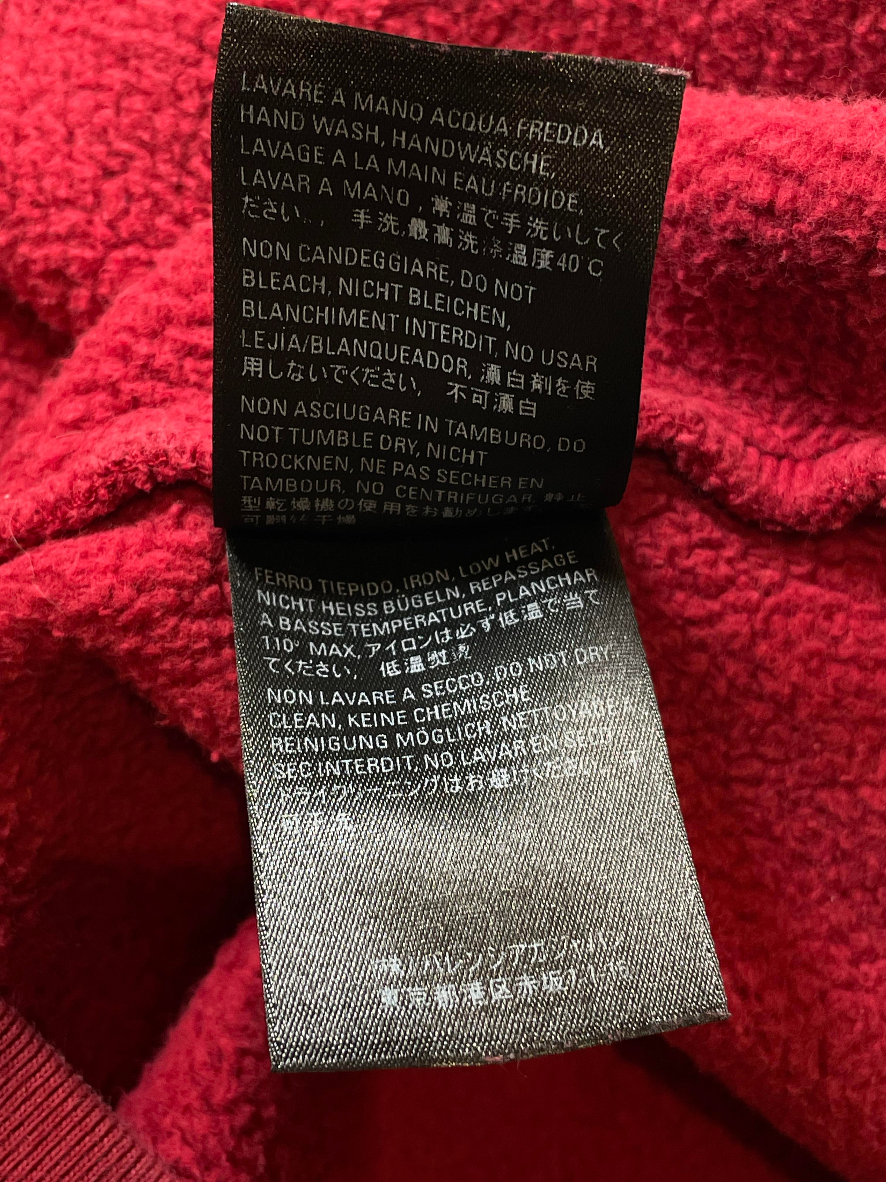 Balenciaga Faded Red & Black Crewneck