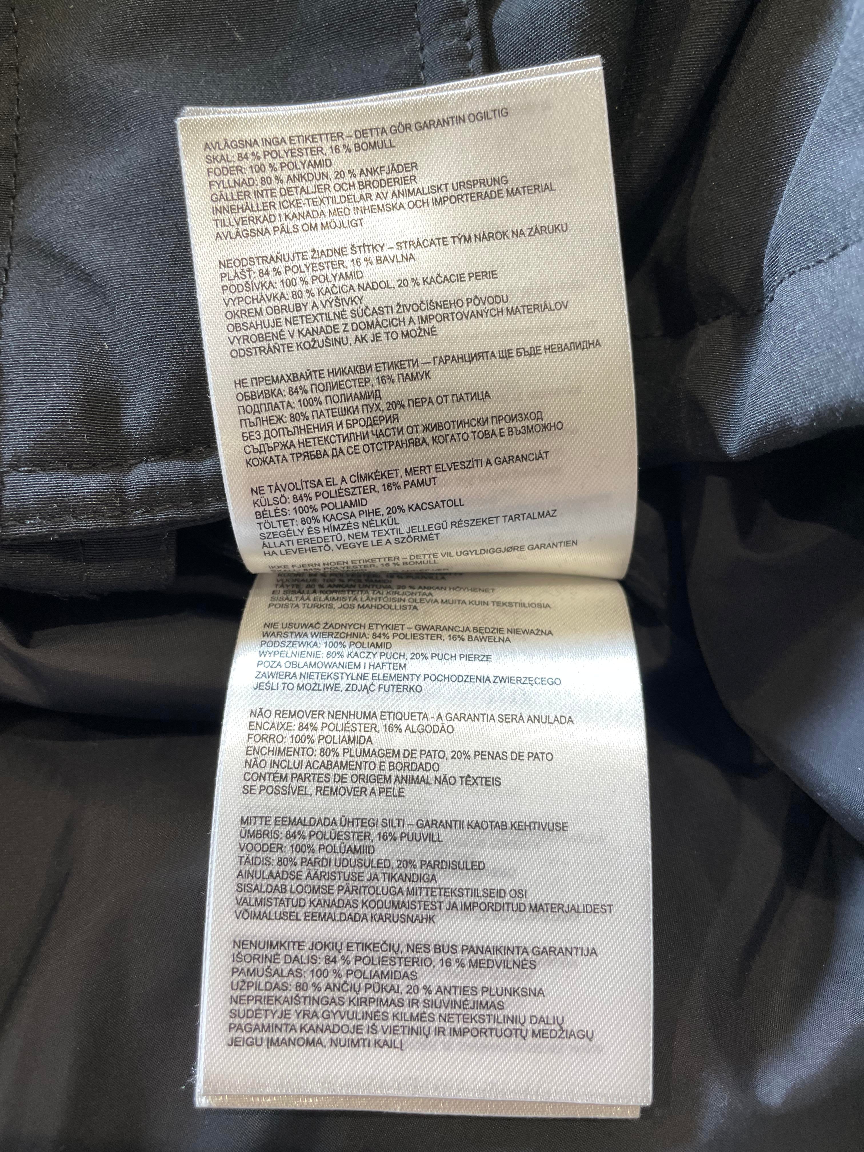 Canada Goose Women's Expedition Black Parka Jacket