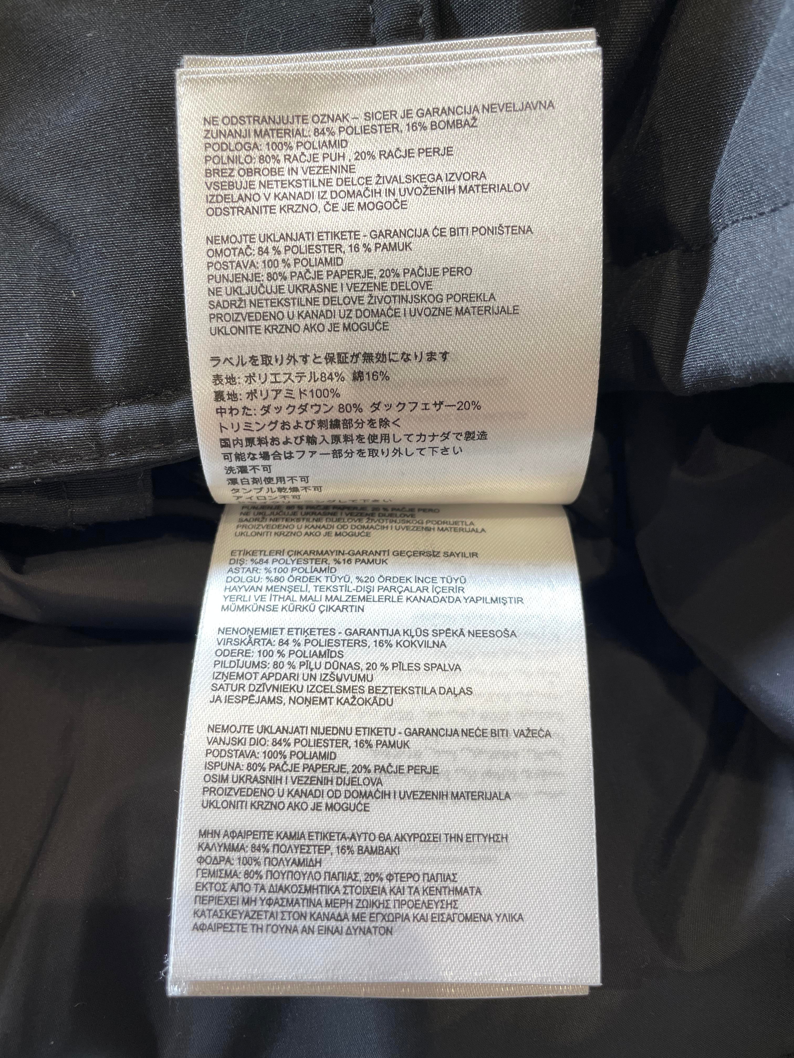 Canada Goose Women's Expedition Black Parka Jacket