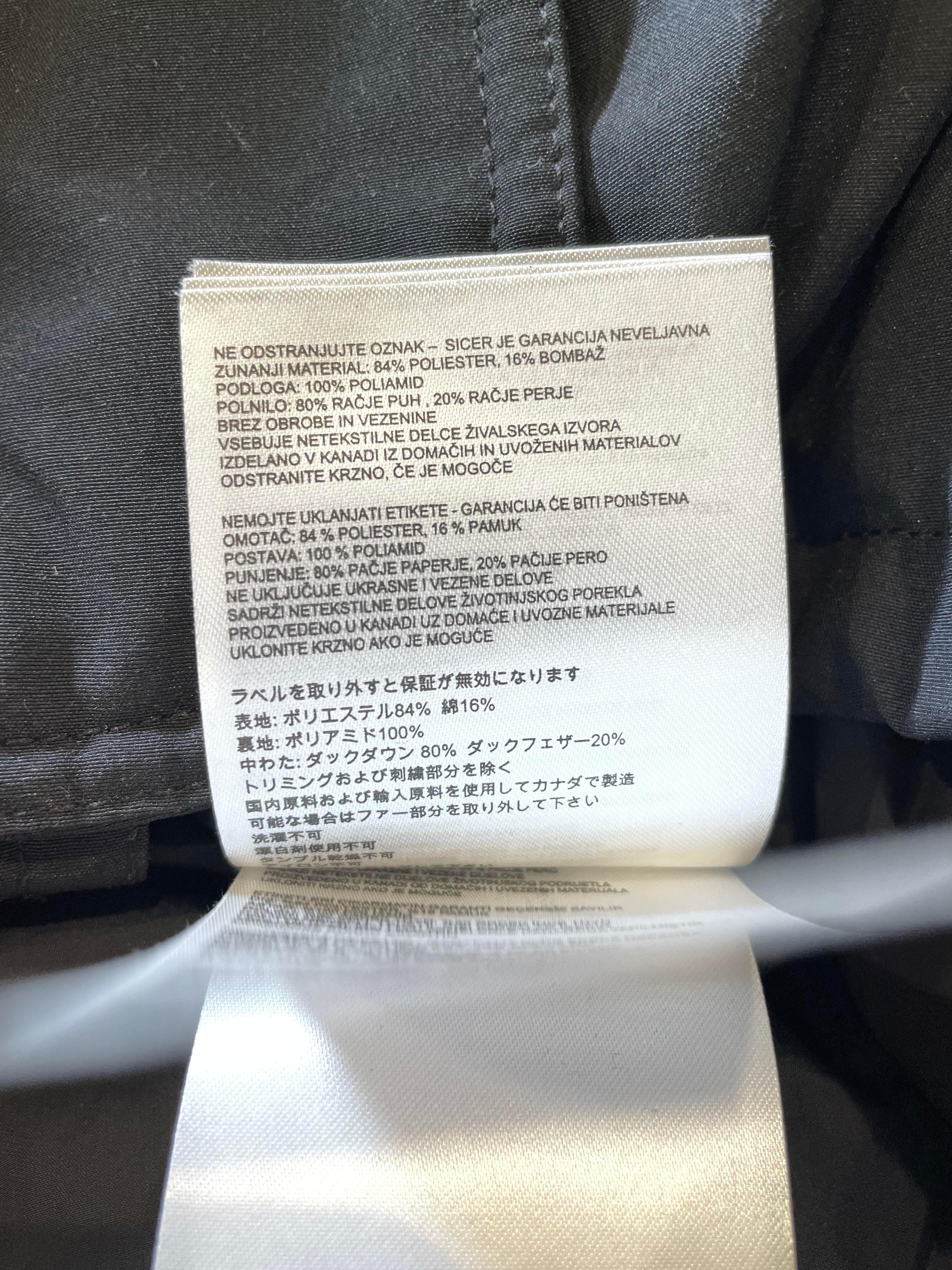 Canada Goose Women's Expedition Black Parka Jacket