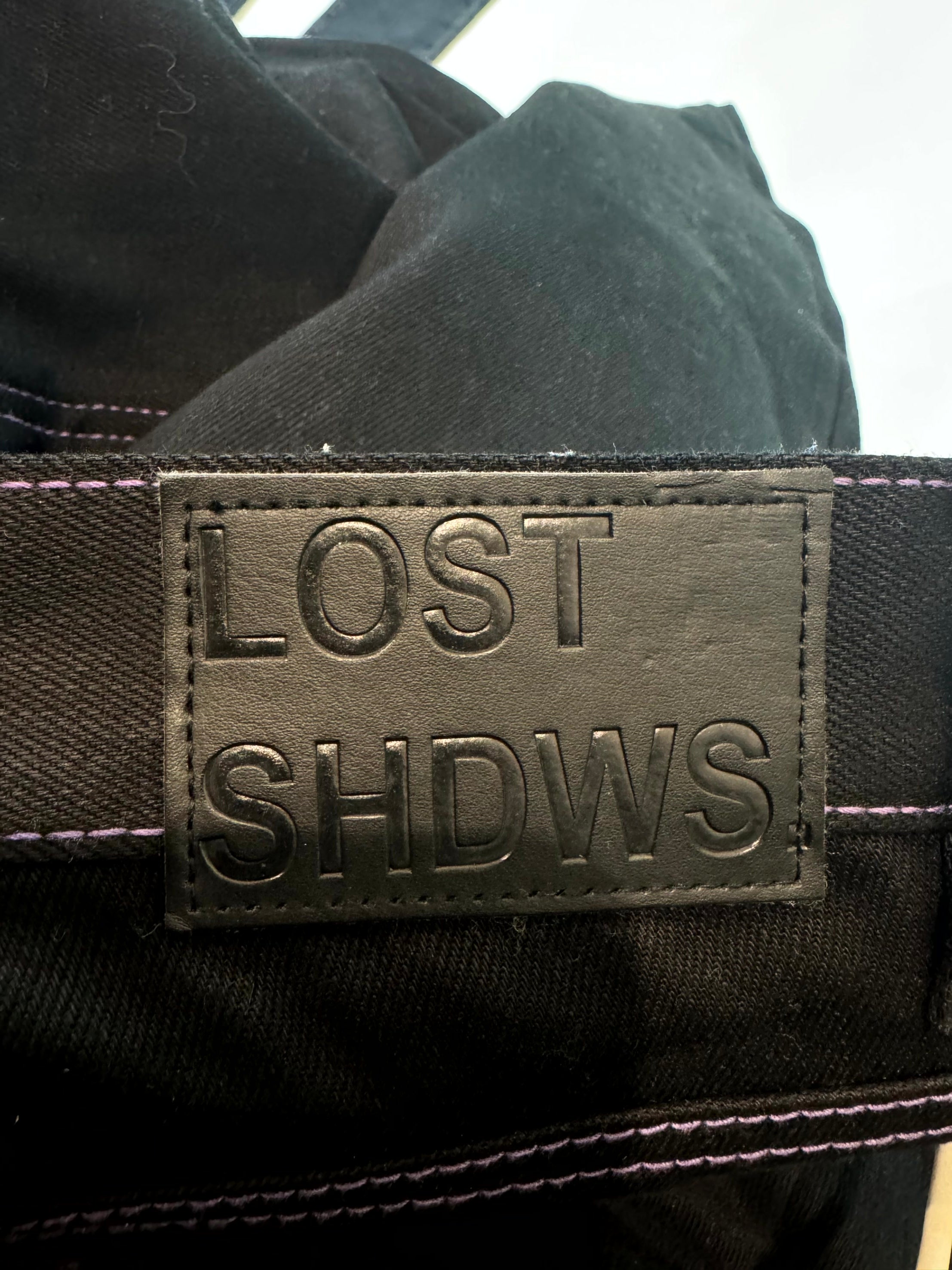 LOSTSHDWS Outline Black & Purple Jeans