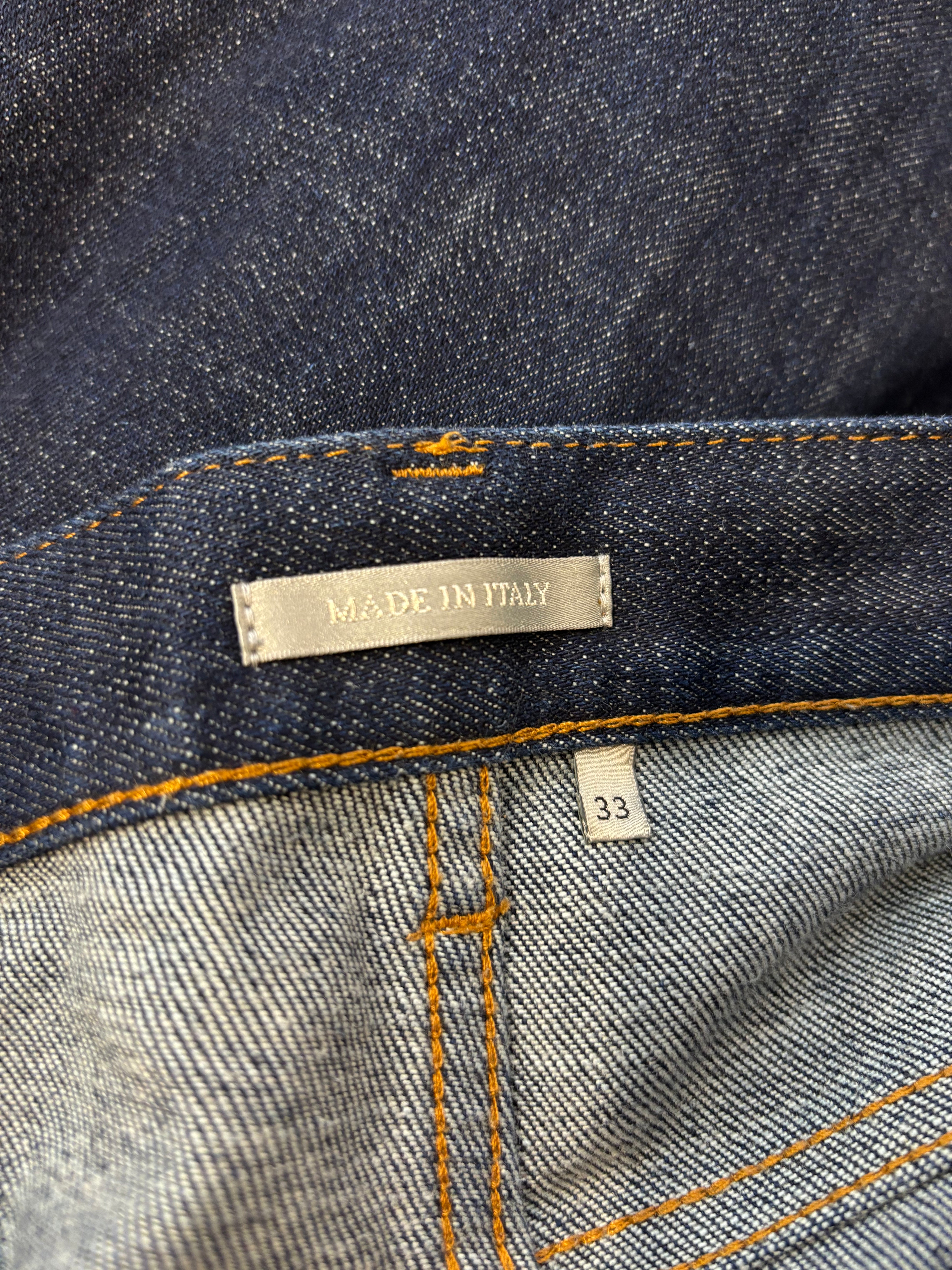 Dior Navy Reversible Denim Jeans