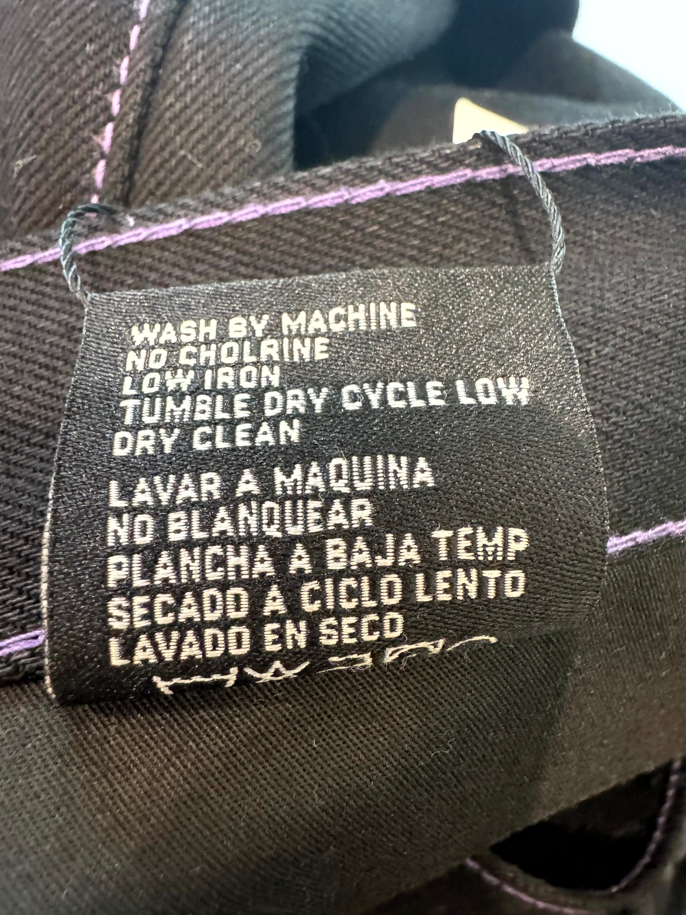 LOSTSHDWS Outline Black & Purple Jeans