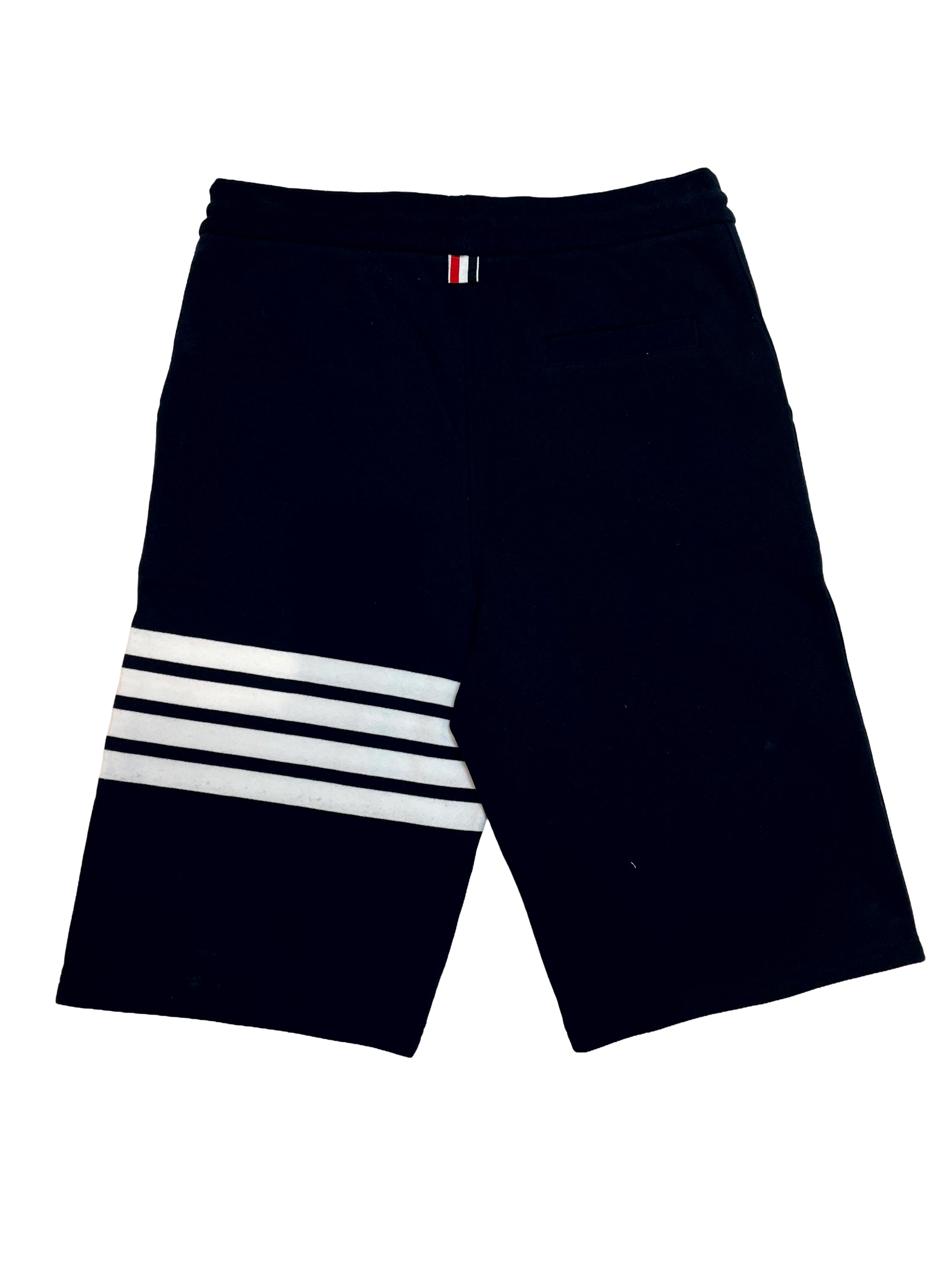 Thom Browne Stripe Navy & White Sweat Shorts