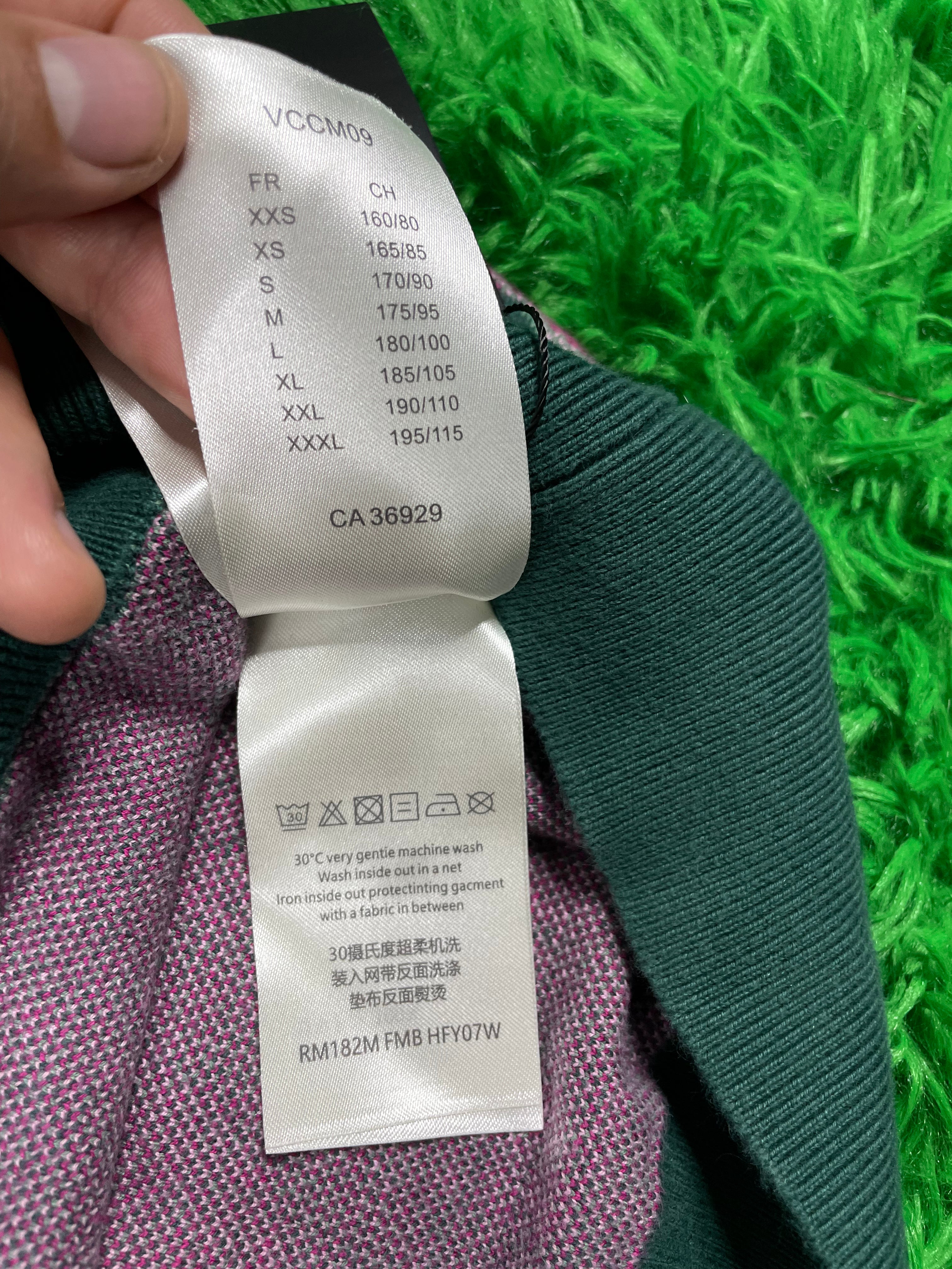 LV Knit Hoodie Green Cyan Large Used