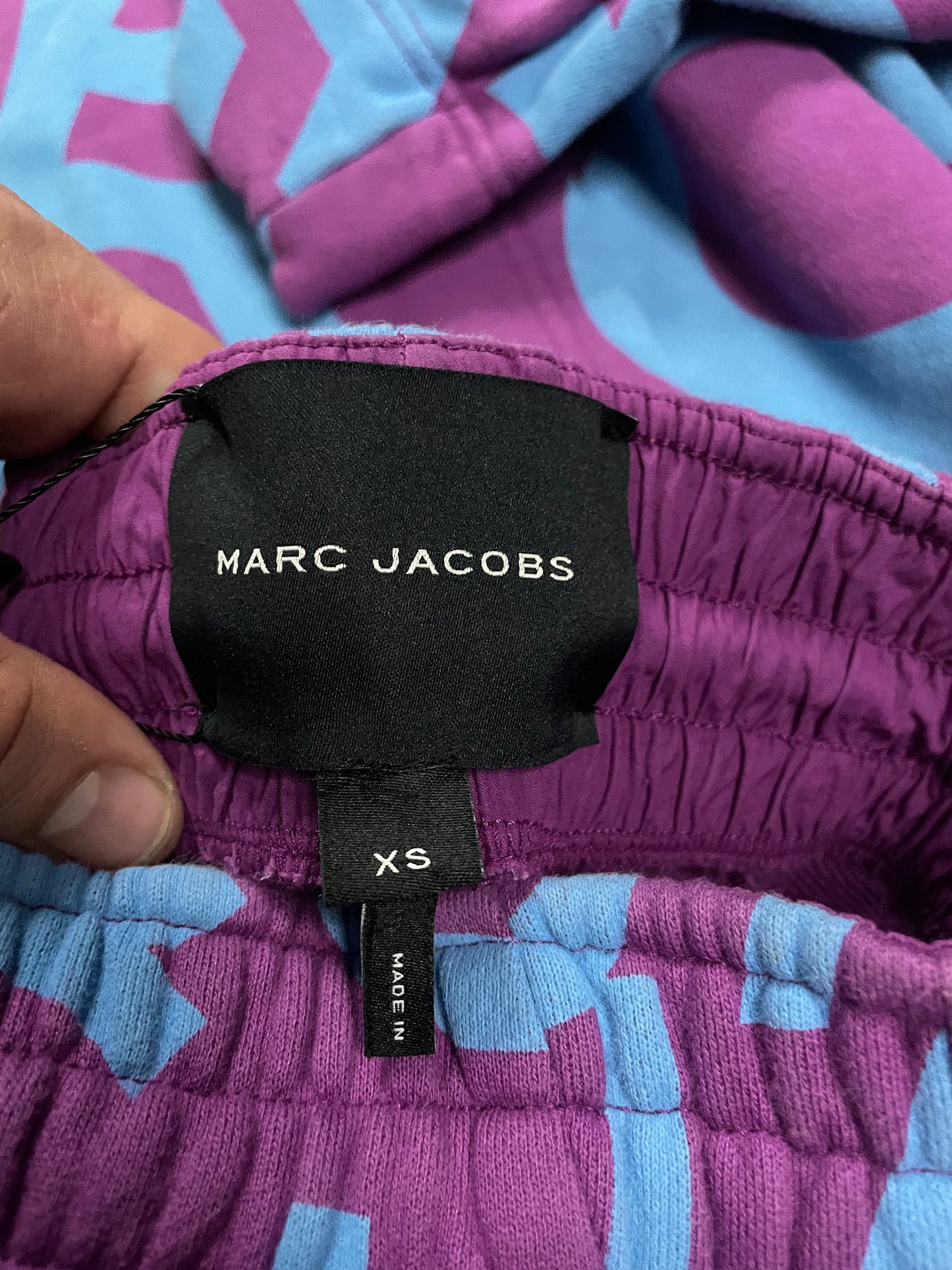 Marc Jacobs Monogram Sweatsuit Purple Baby Blue Used S-XS (Fits Medium)
