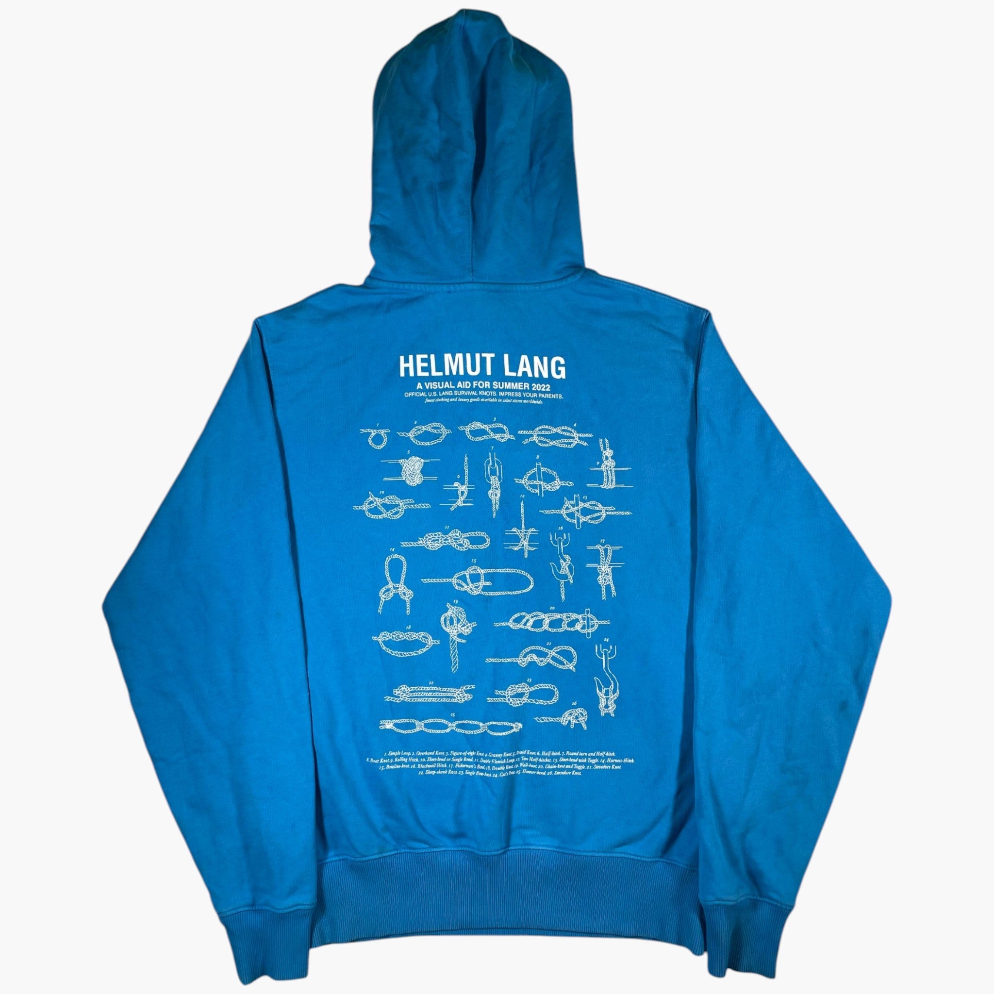 Helmut Lang Lifeguard Blue Hoodie