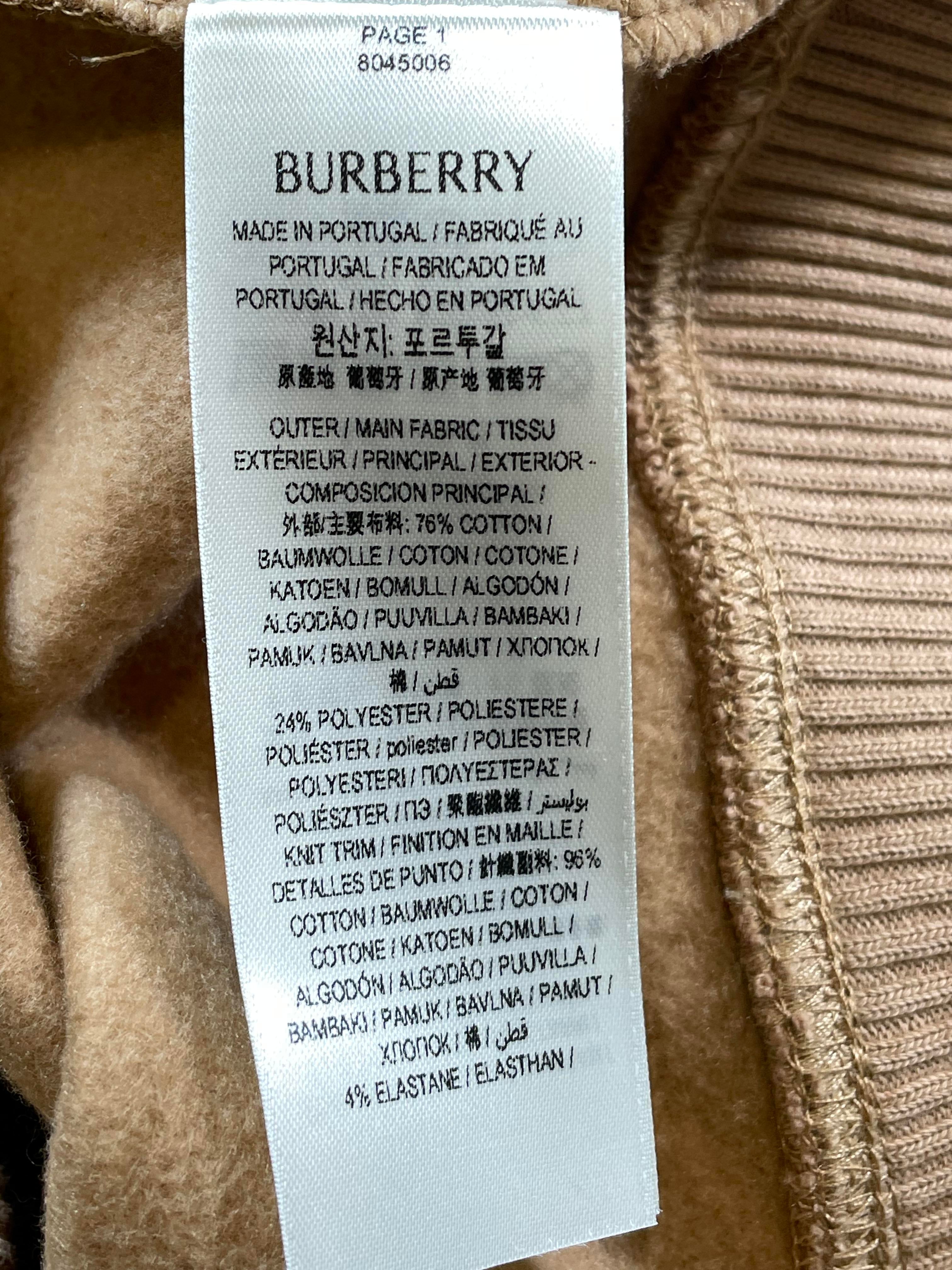 Burberry Monogram Hood Tan Hoodie