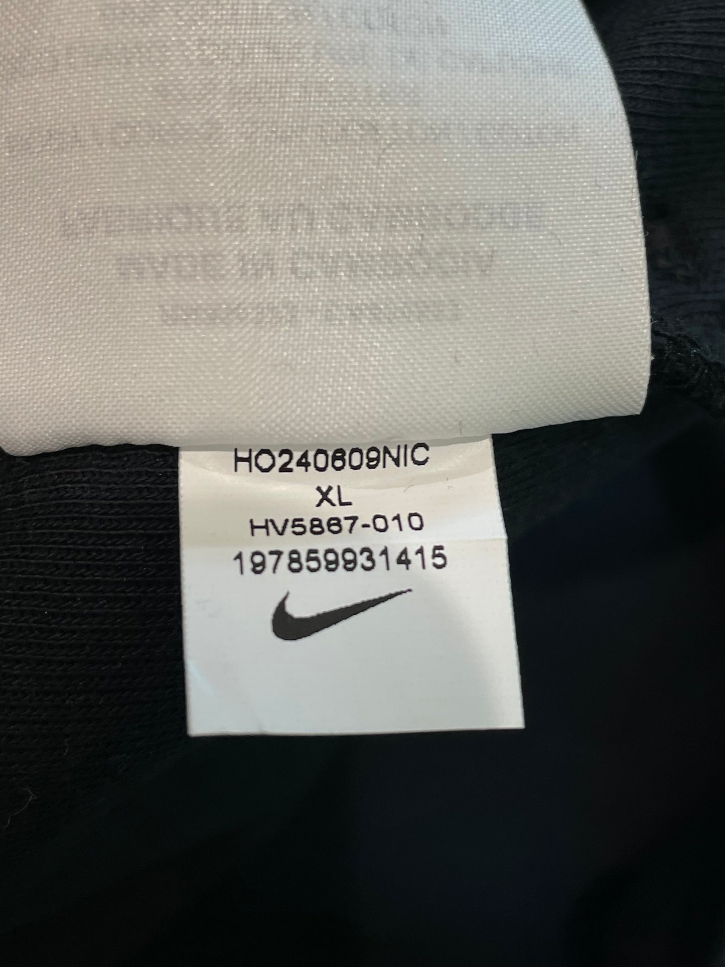 Nike Tech Zip Up Black Hoodie (Kids)