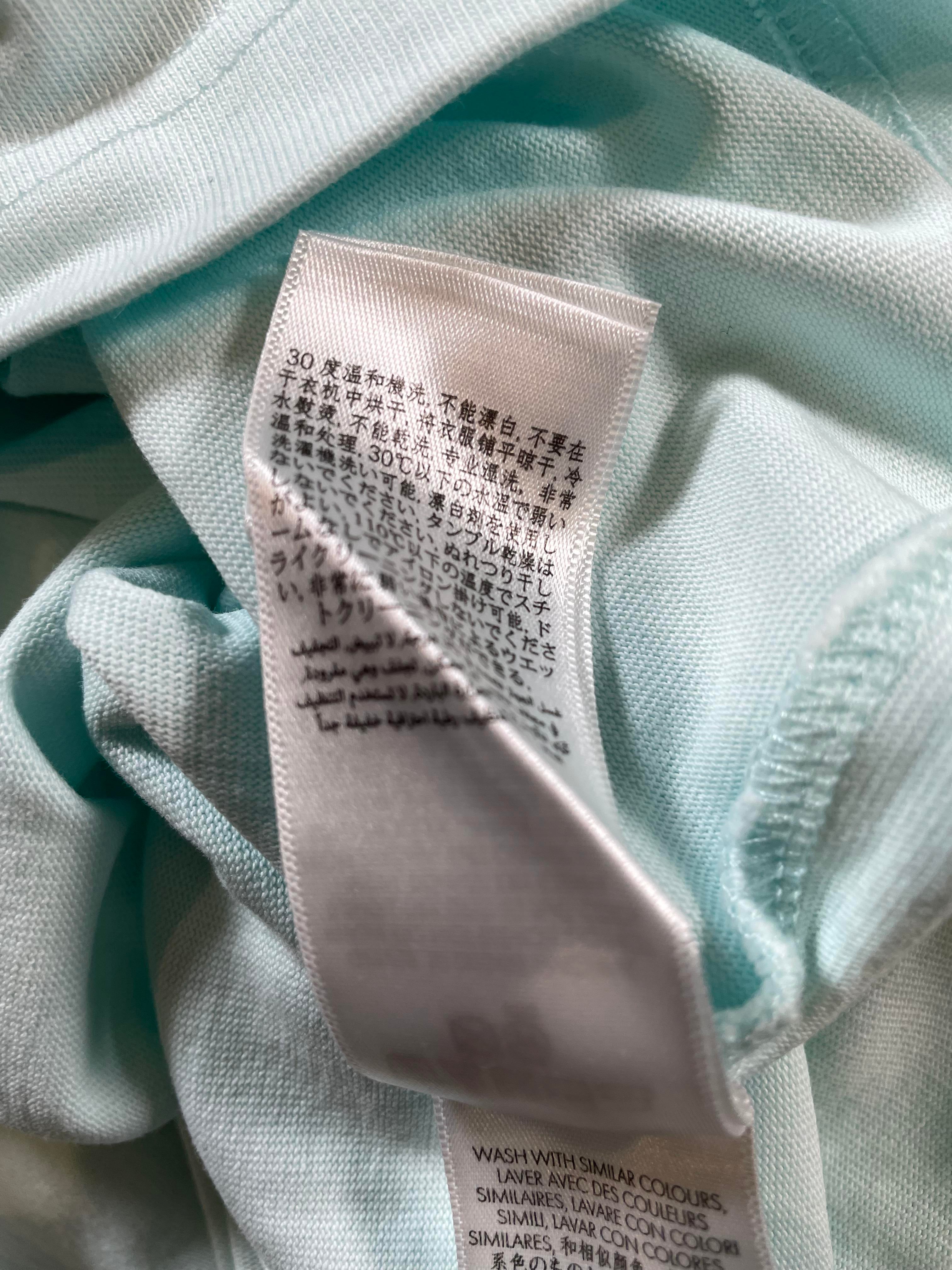 Casablanca 'Blades' Oversized Pale Blue Tee