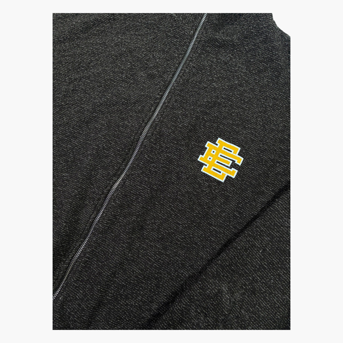 EE Yellow Boucle Brown Zip Up