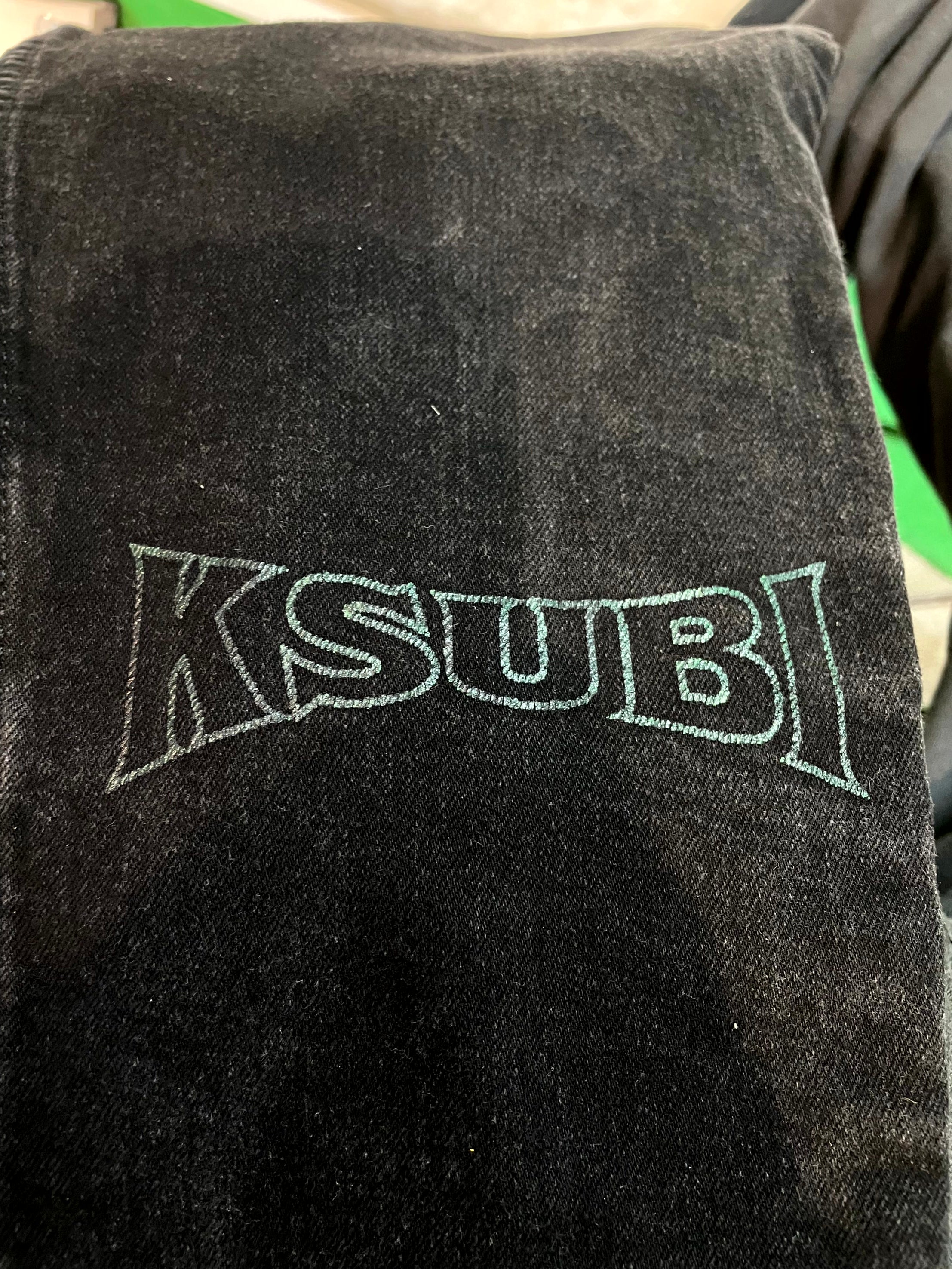 Ksubi Black & Green Jeans