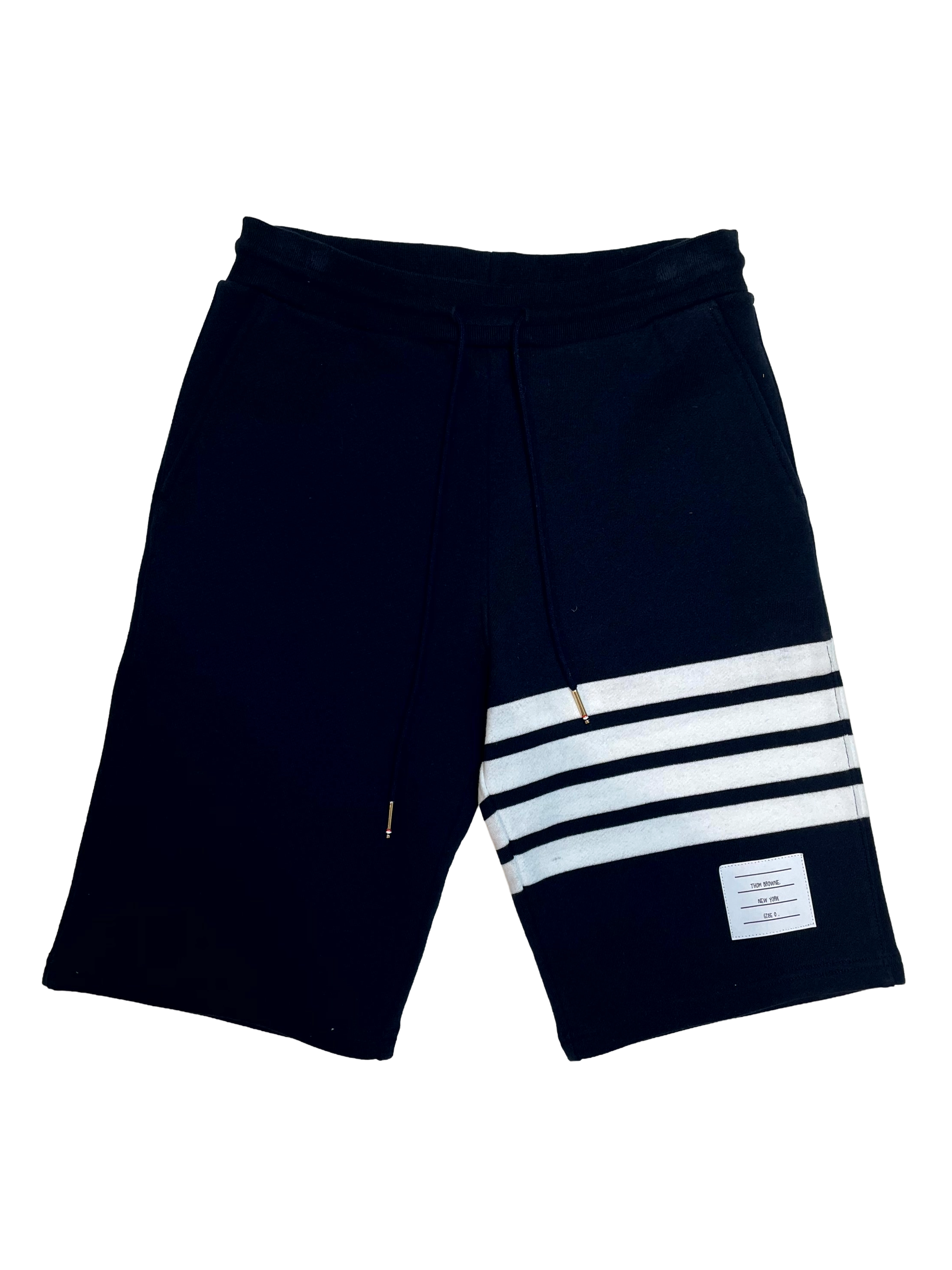 Thom Browne Stripe Sweat Navy & White Shorts