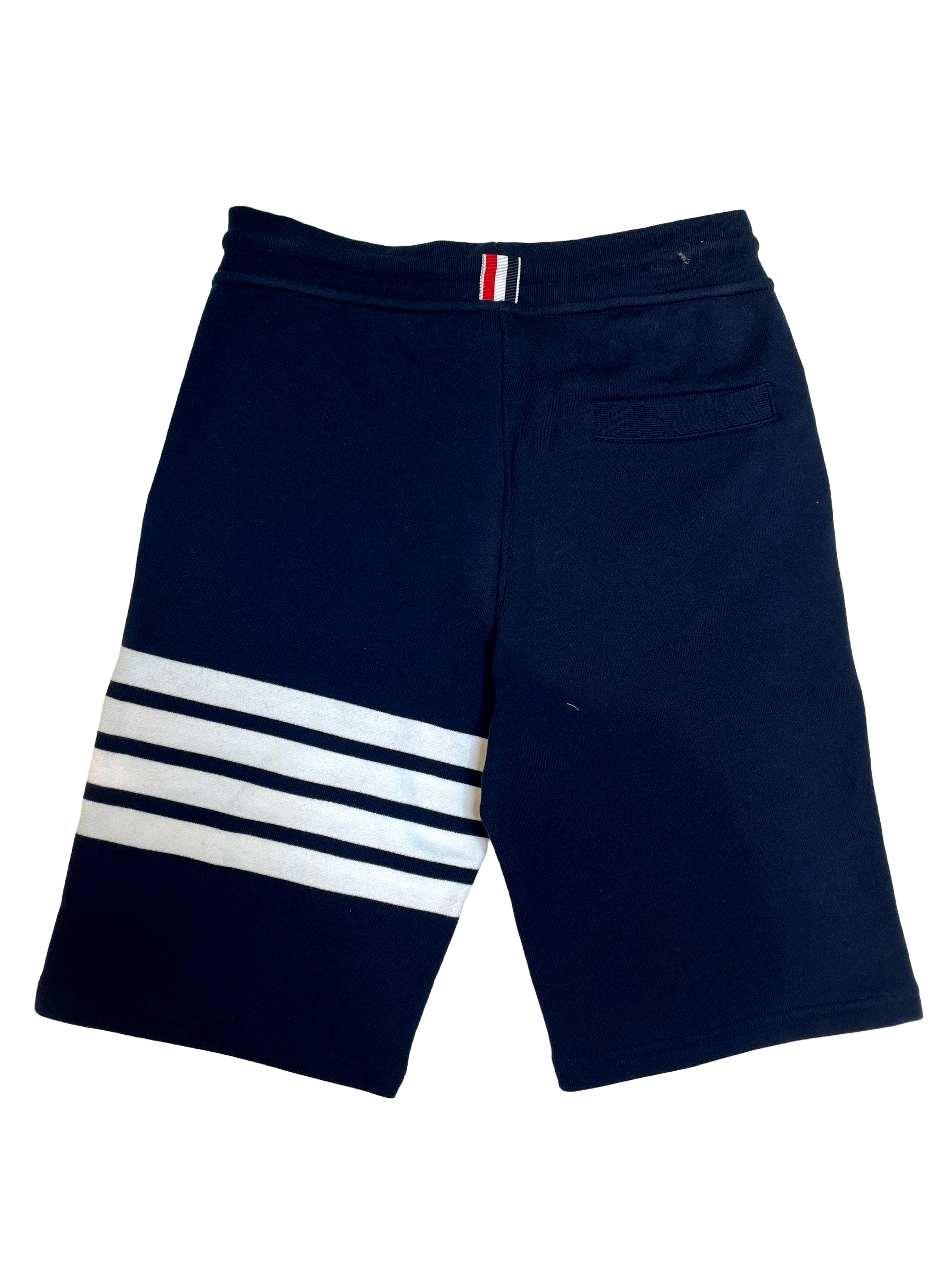 Thom Browne Stripe Sweat Navy & White Shorts