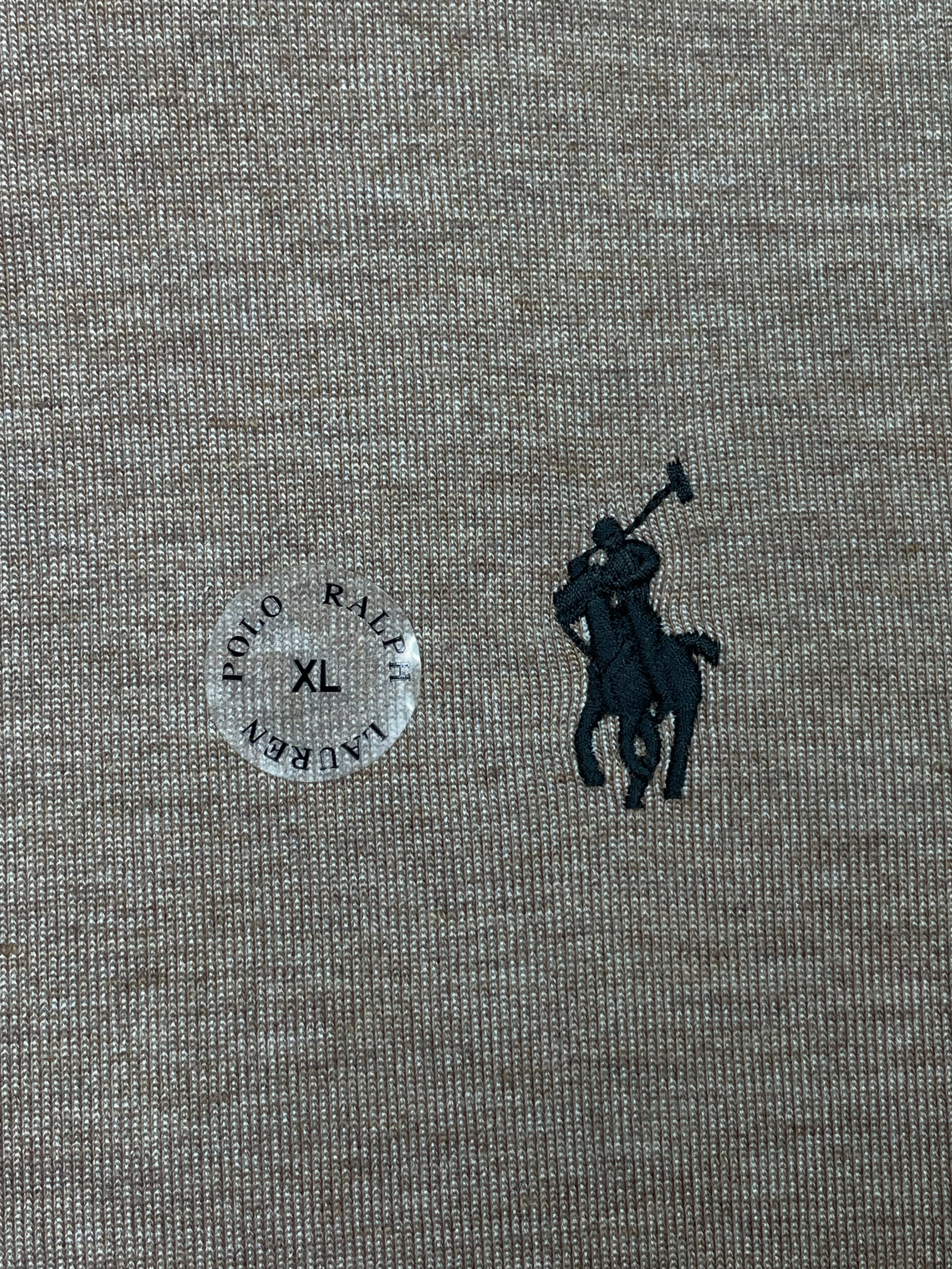 Polo Brown Zip Up Hoodie