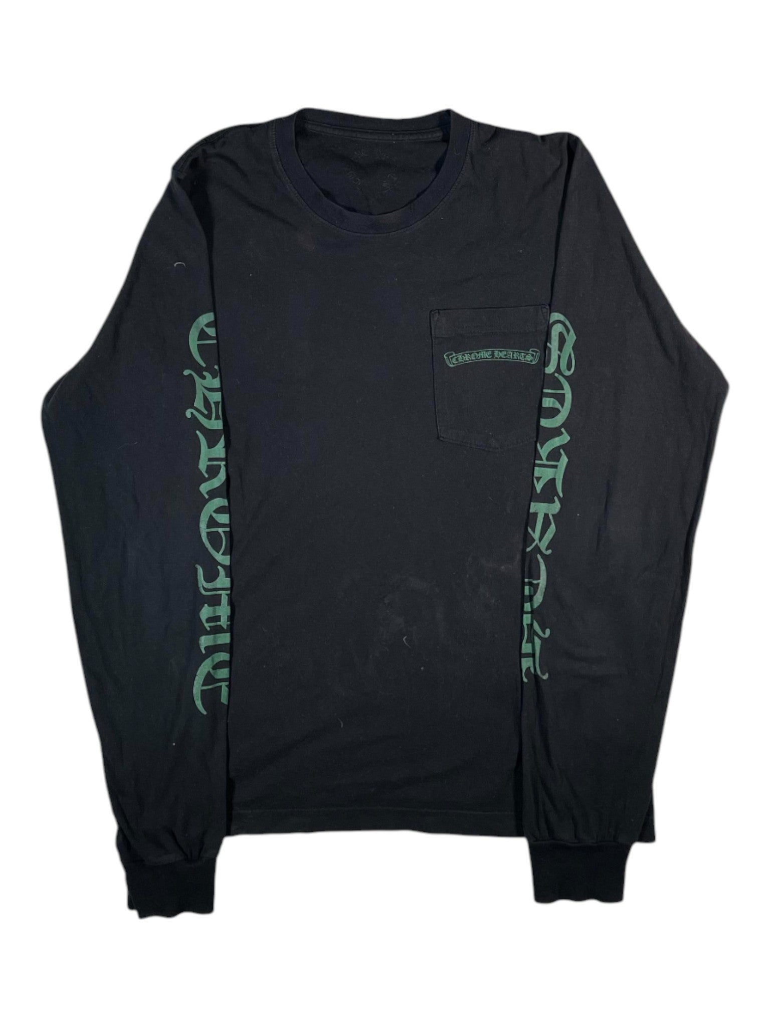 Chrome Hearts 'Cemetery' Black & Green Long Sleeve