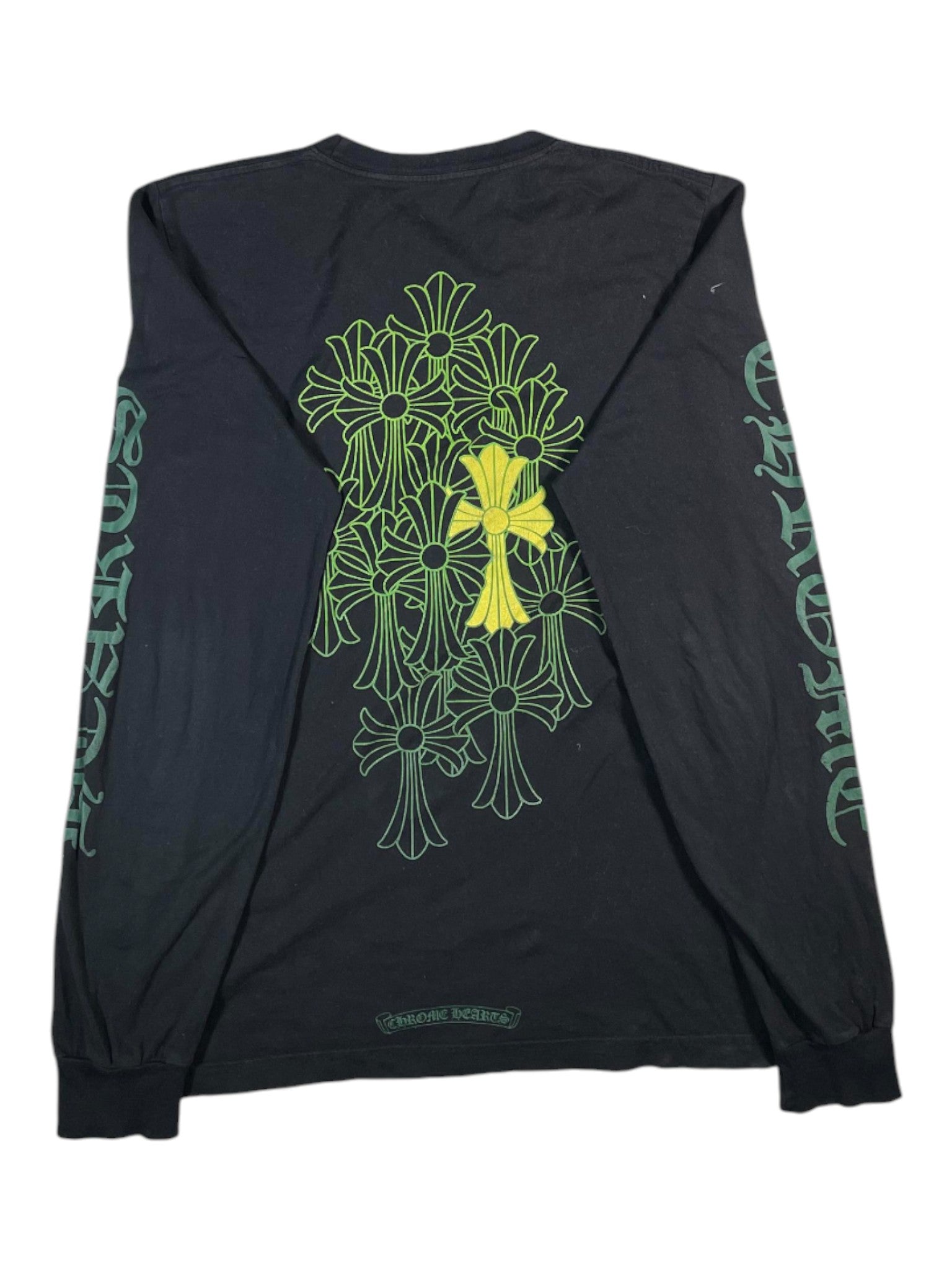 Chrome Hearts 'Cemetery' Black & Green Long Sleeve
