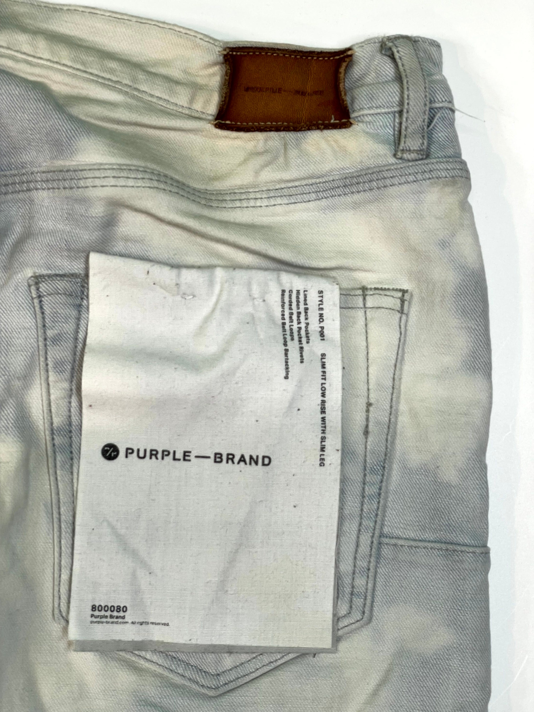Purple Brand Acid Wash Jeans
