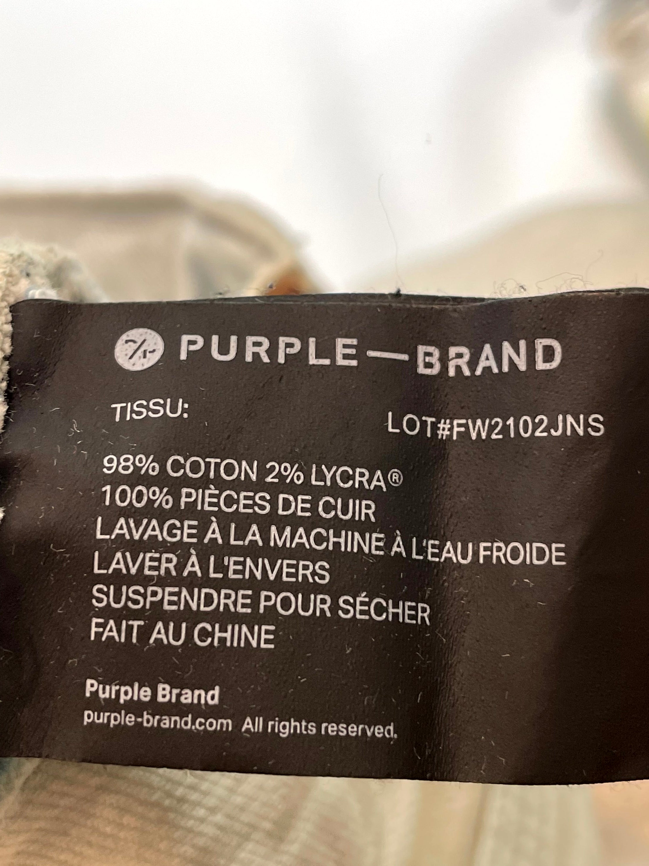 Purple Brand Acid Wash Jeans