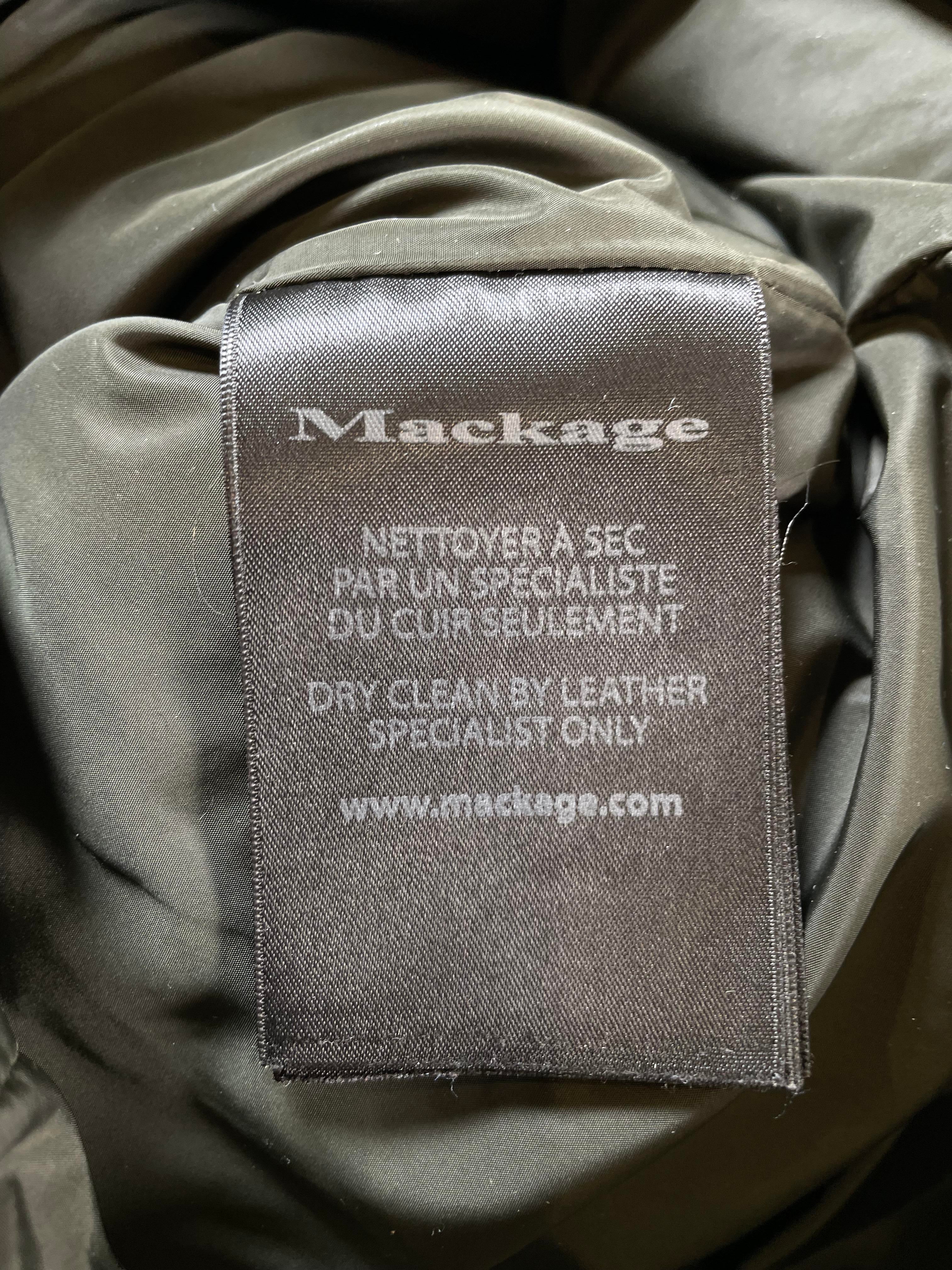 Mackage Brown Fur Olive Green Adali Jacket
