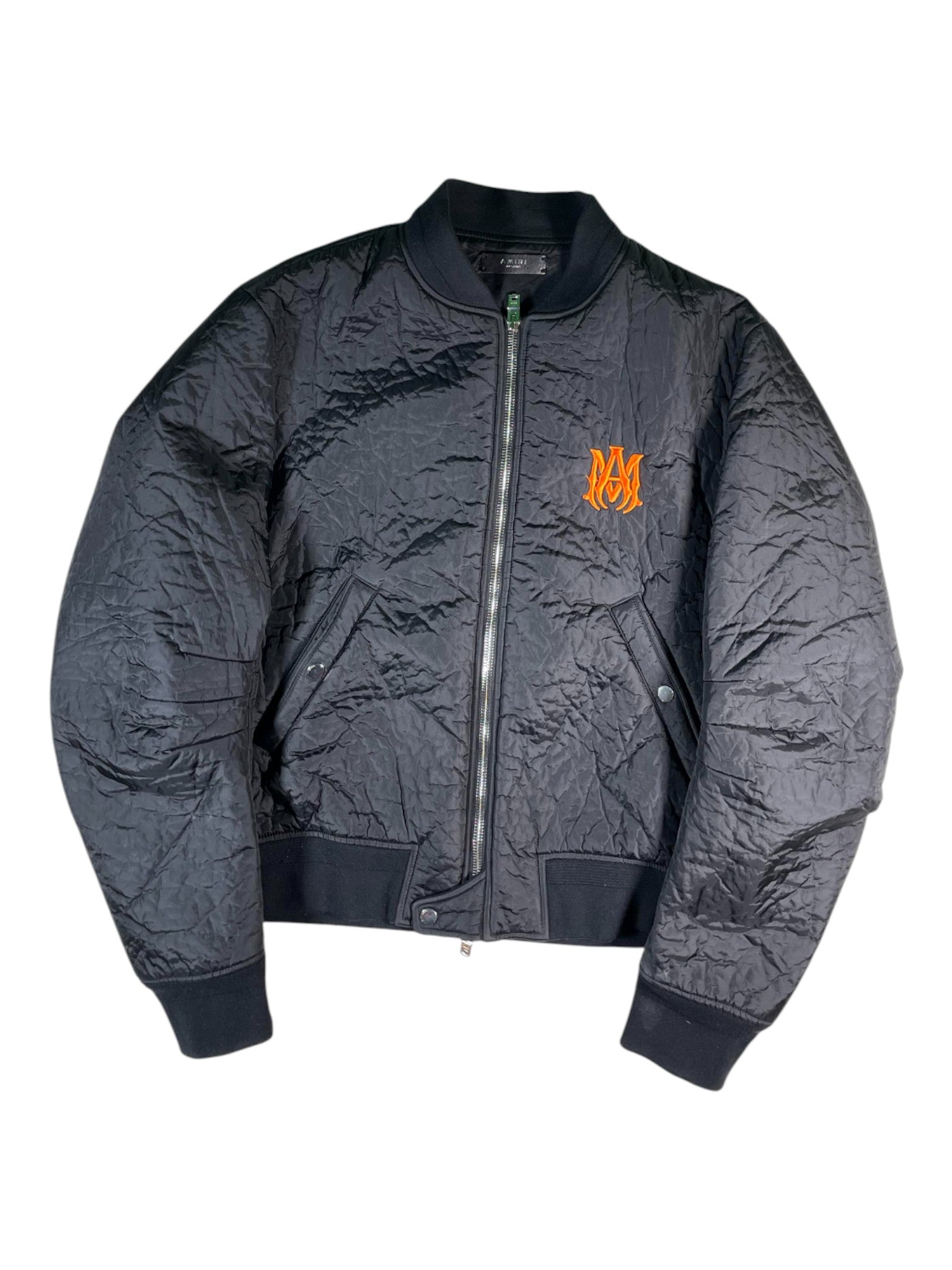 Amiri Black & Orange MA Jacket