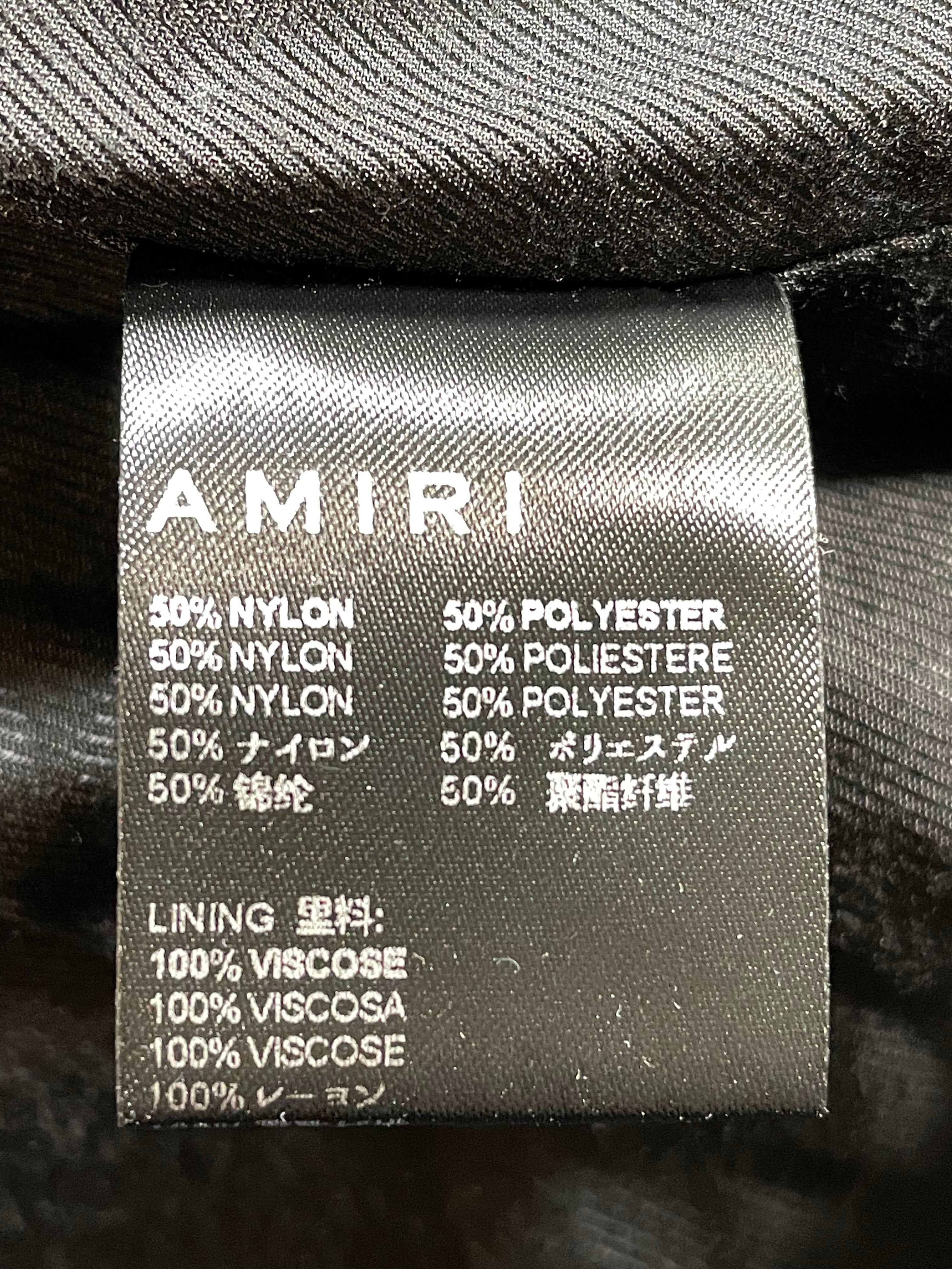 Amiri Black & Orange MA Jacket
