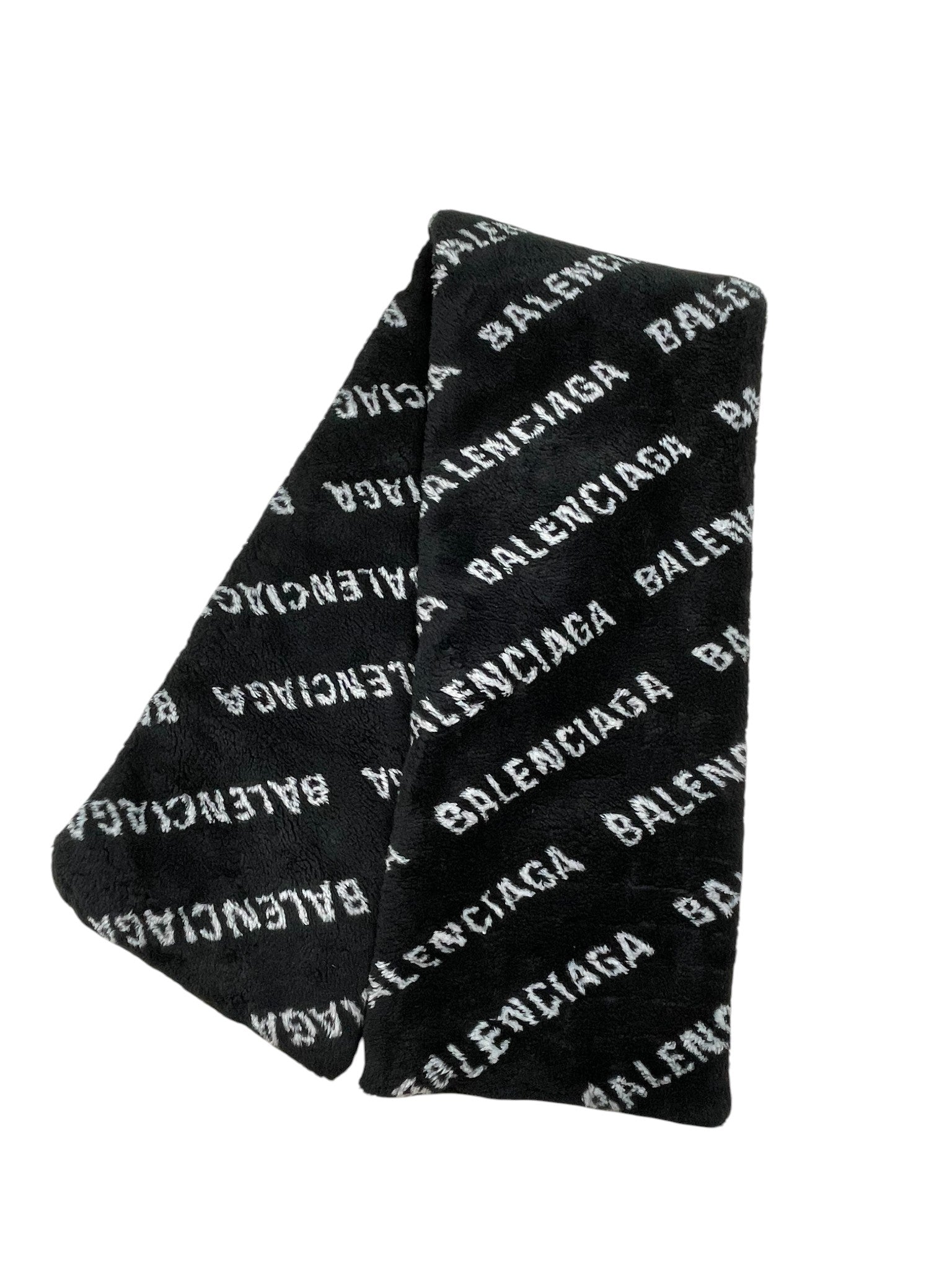 Balenciaga All Over Black Scarf
