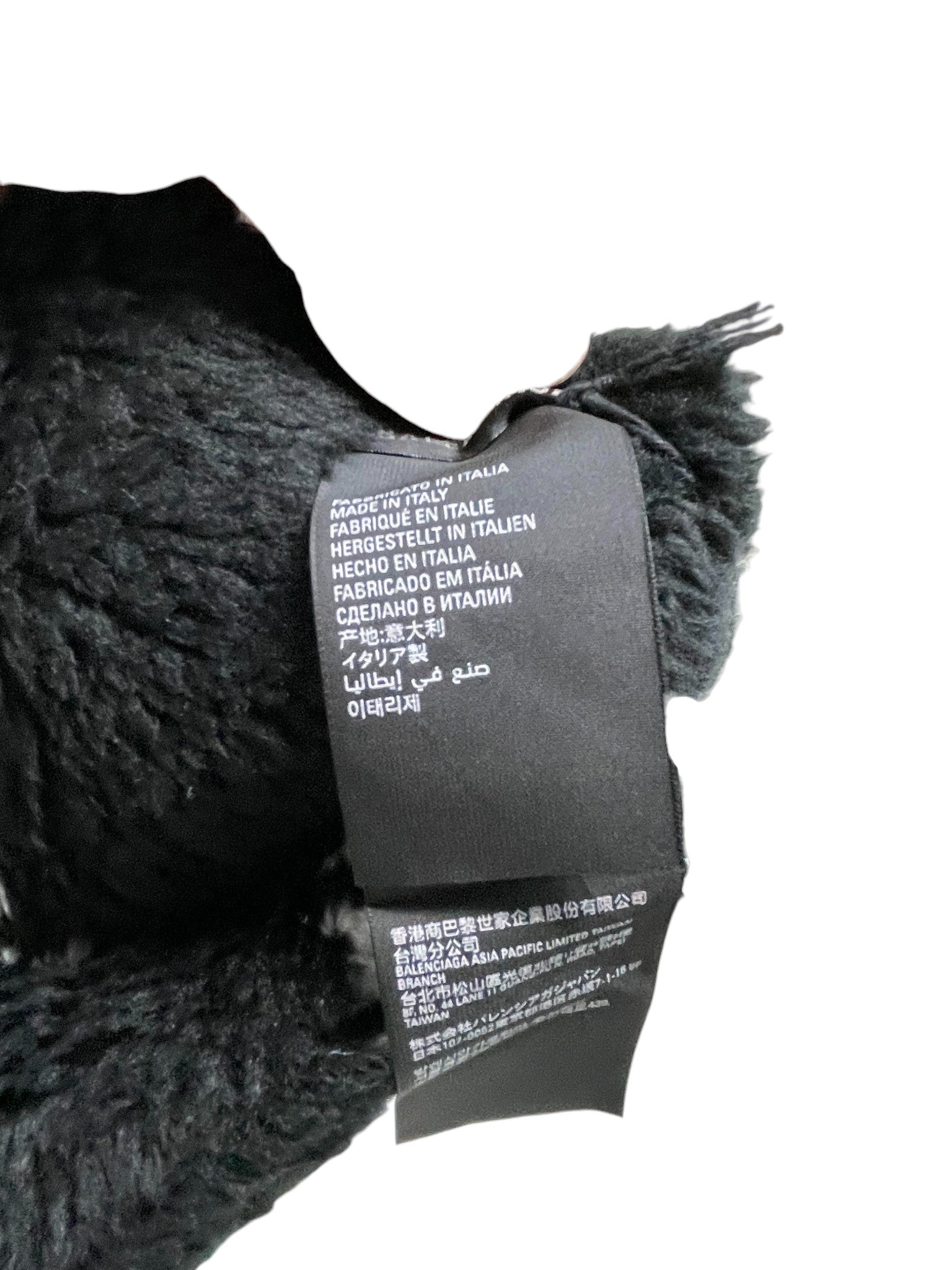 Balenciaga All Over Black Scarf